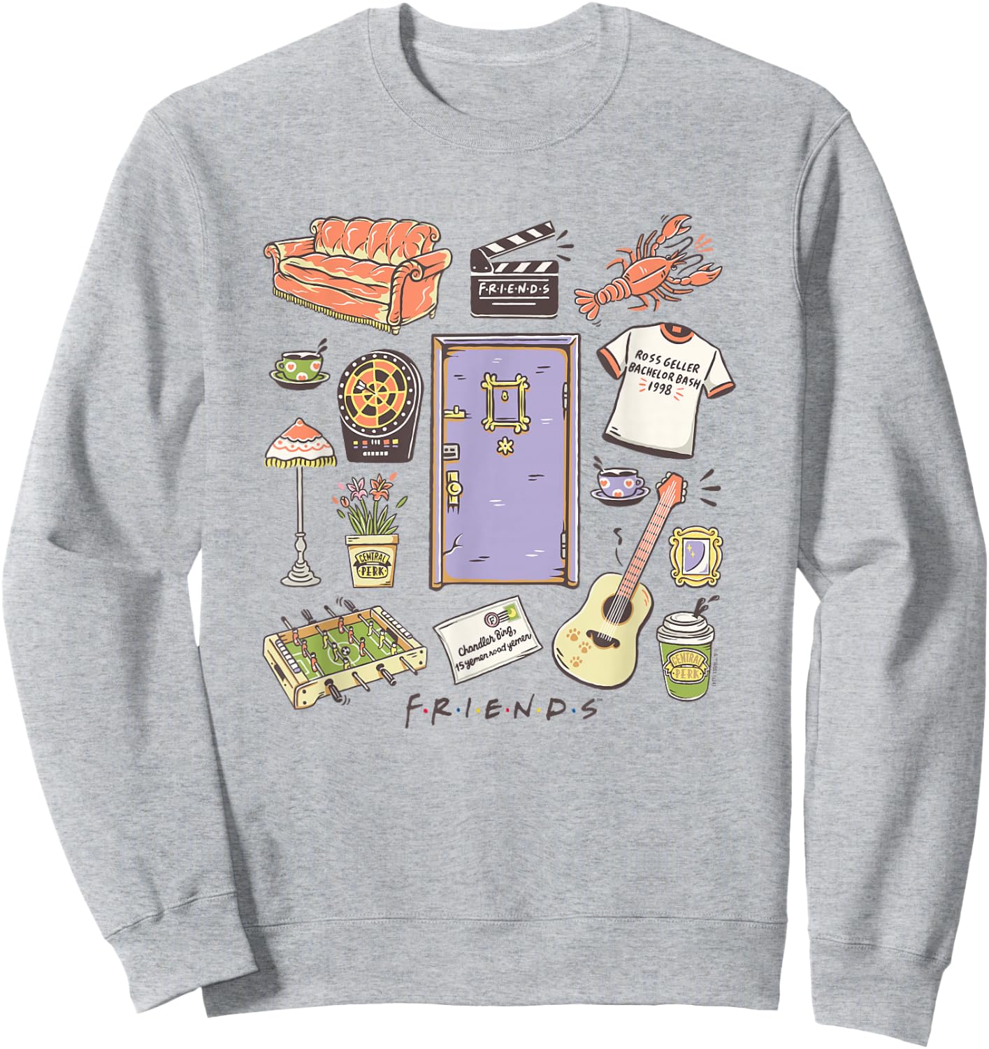 Friends - Friends Collage Sweatshirt - Sweatshirt | Ash
