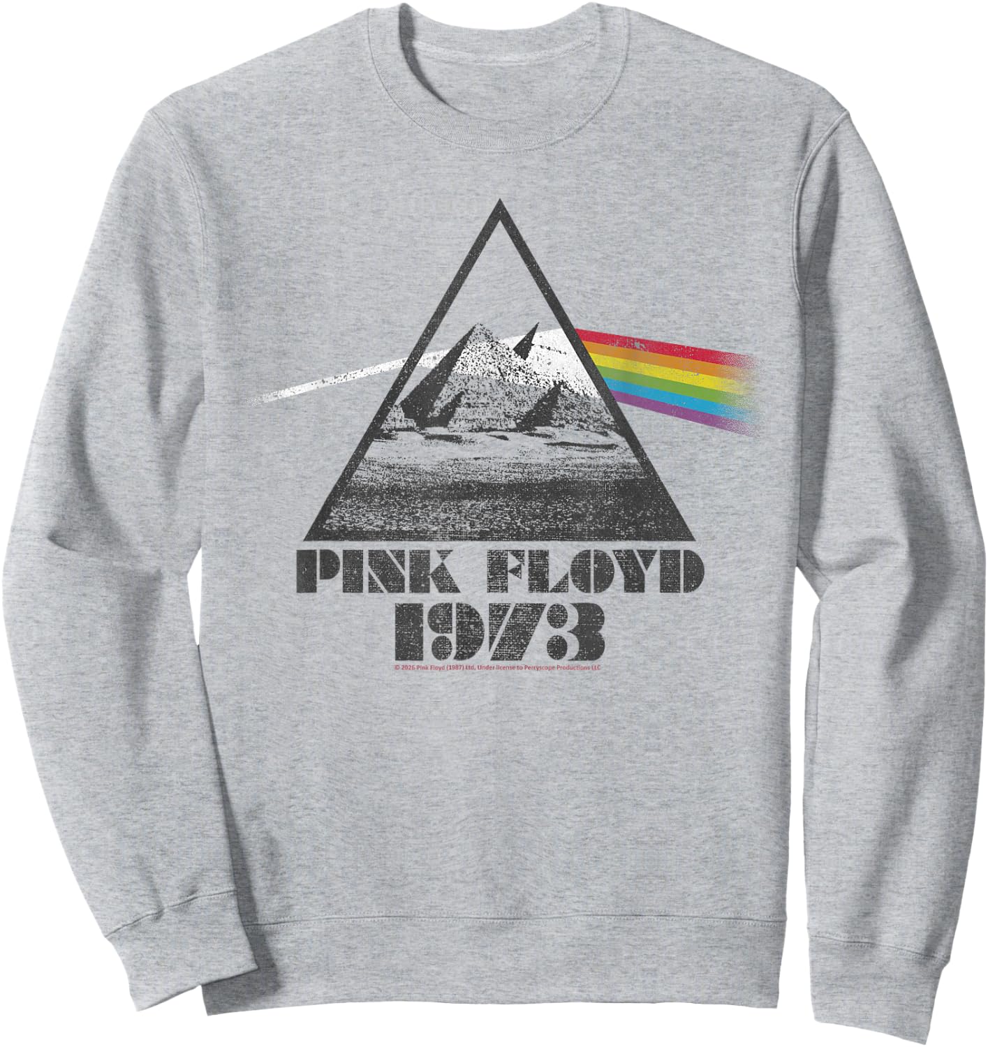 Pink Floyd 1973 La Face cachée de la Lune Prism Rainbow Sweatshirt - Sweatshirt | Ash