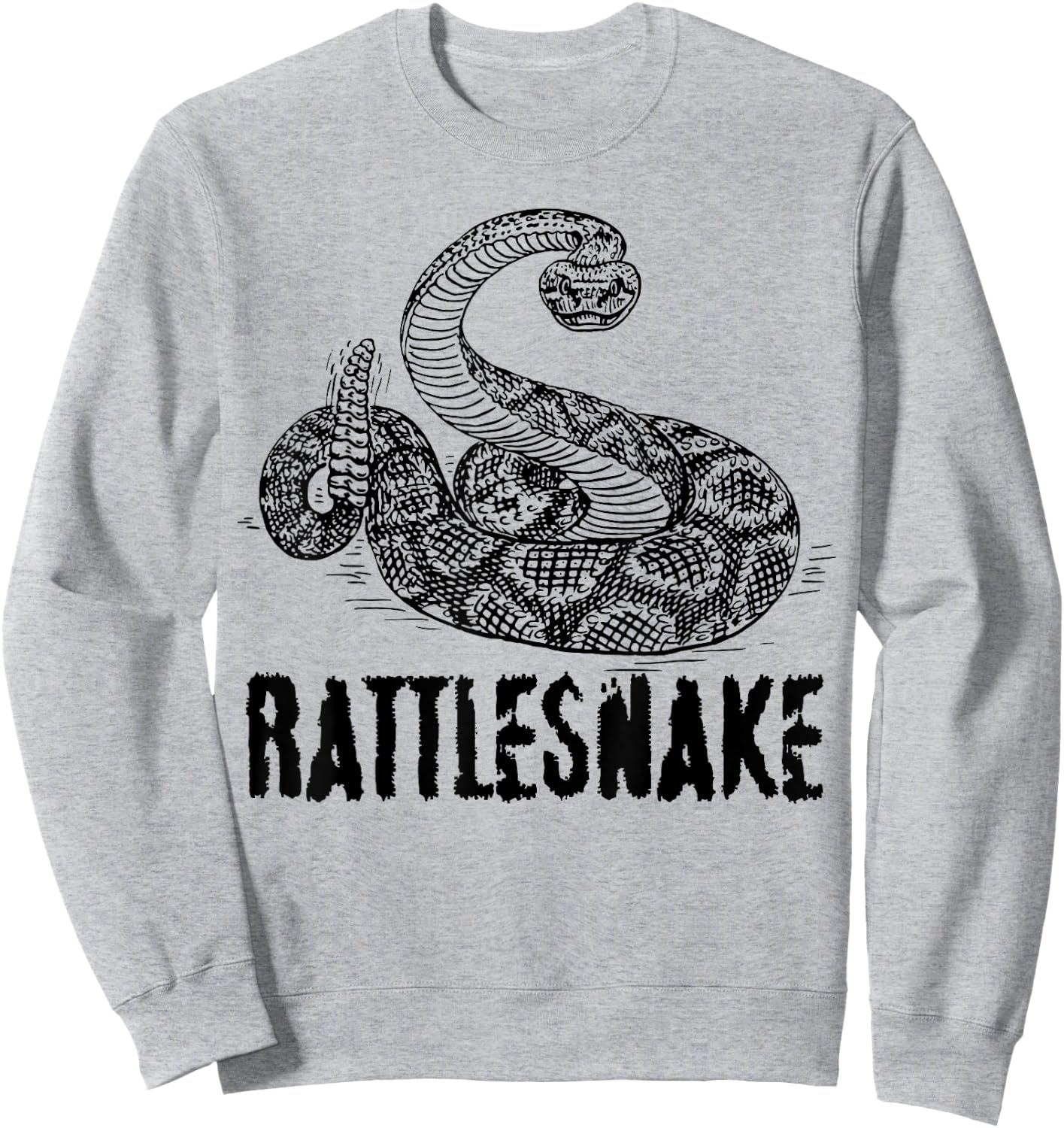 Cool Rattlesnake Art Snake for Children Boys Girls Child Sweatshirt - Sweatshirt | Ash