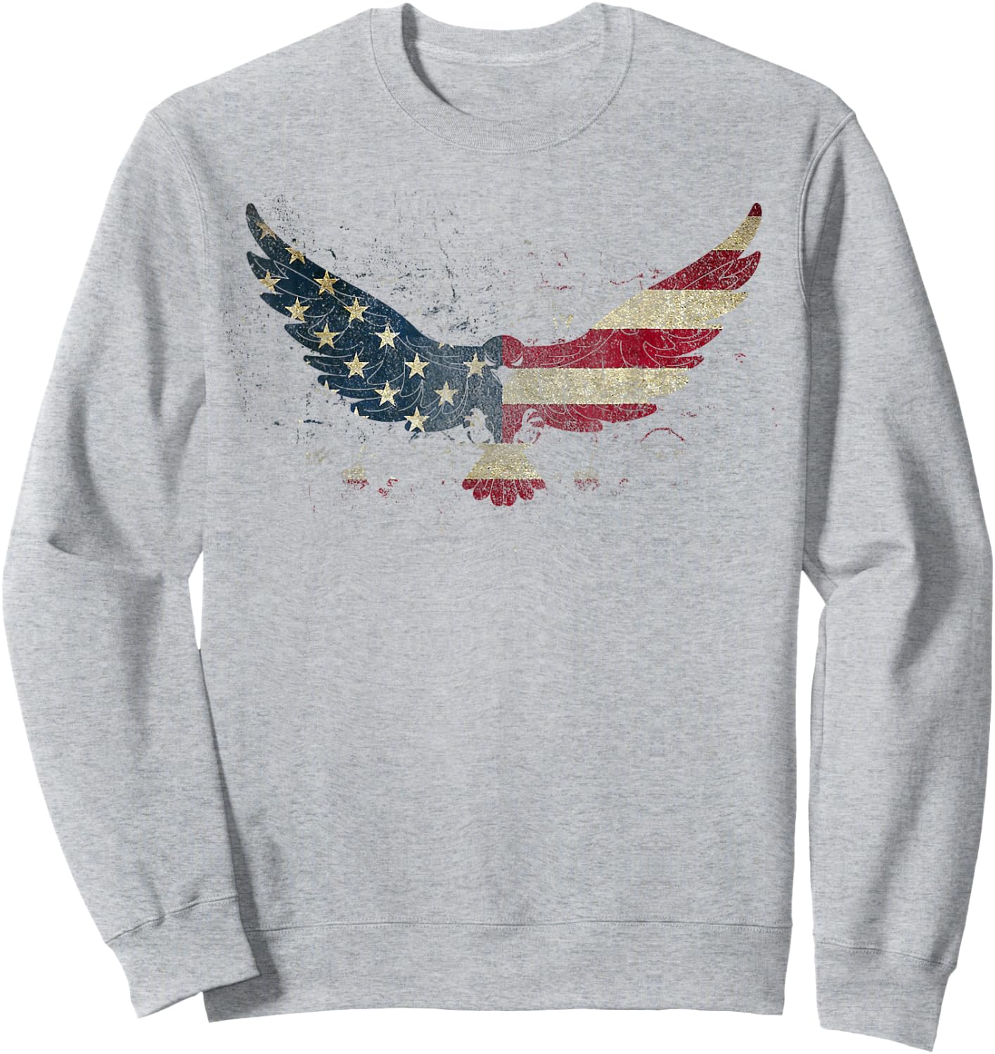 American Flag Eagle Shirt 4th of July Men Women Kids Sweatshirt - Sweatshirt | Ash