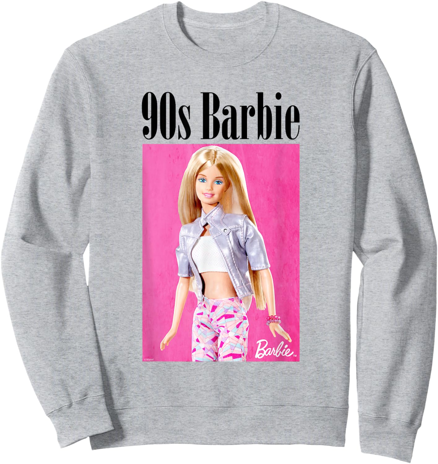 Barbie Women's Official Barbie 90s , white Sweatshirt - Sweatshirt | Ash