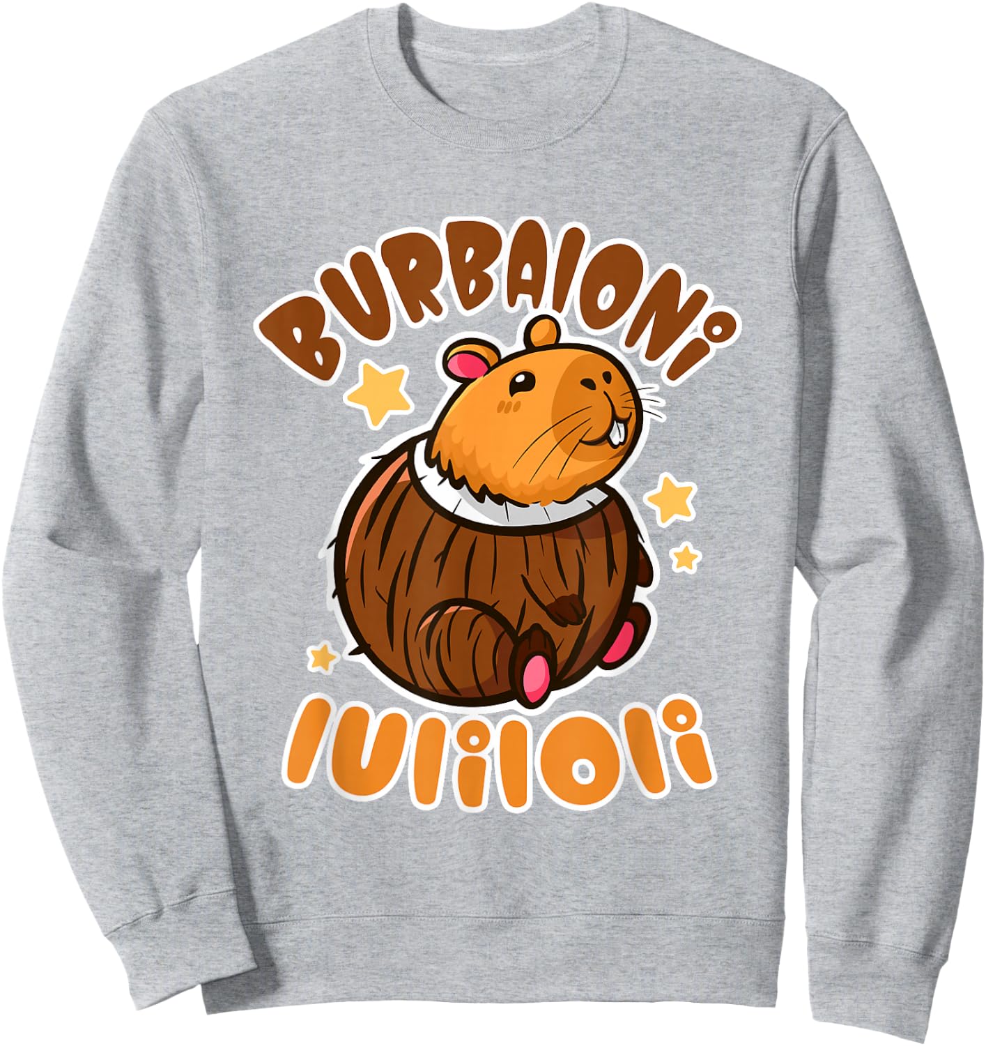 Italian Brainrot Burbaloni Luliloli Lustige Jungs Sweatshirt - Sweatshirt | Ash