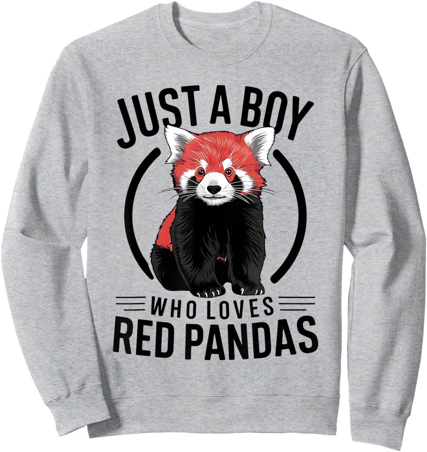 Just A Boy Who Loves Red Pandas Sweatshirt - Sweatshirt | Ash