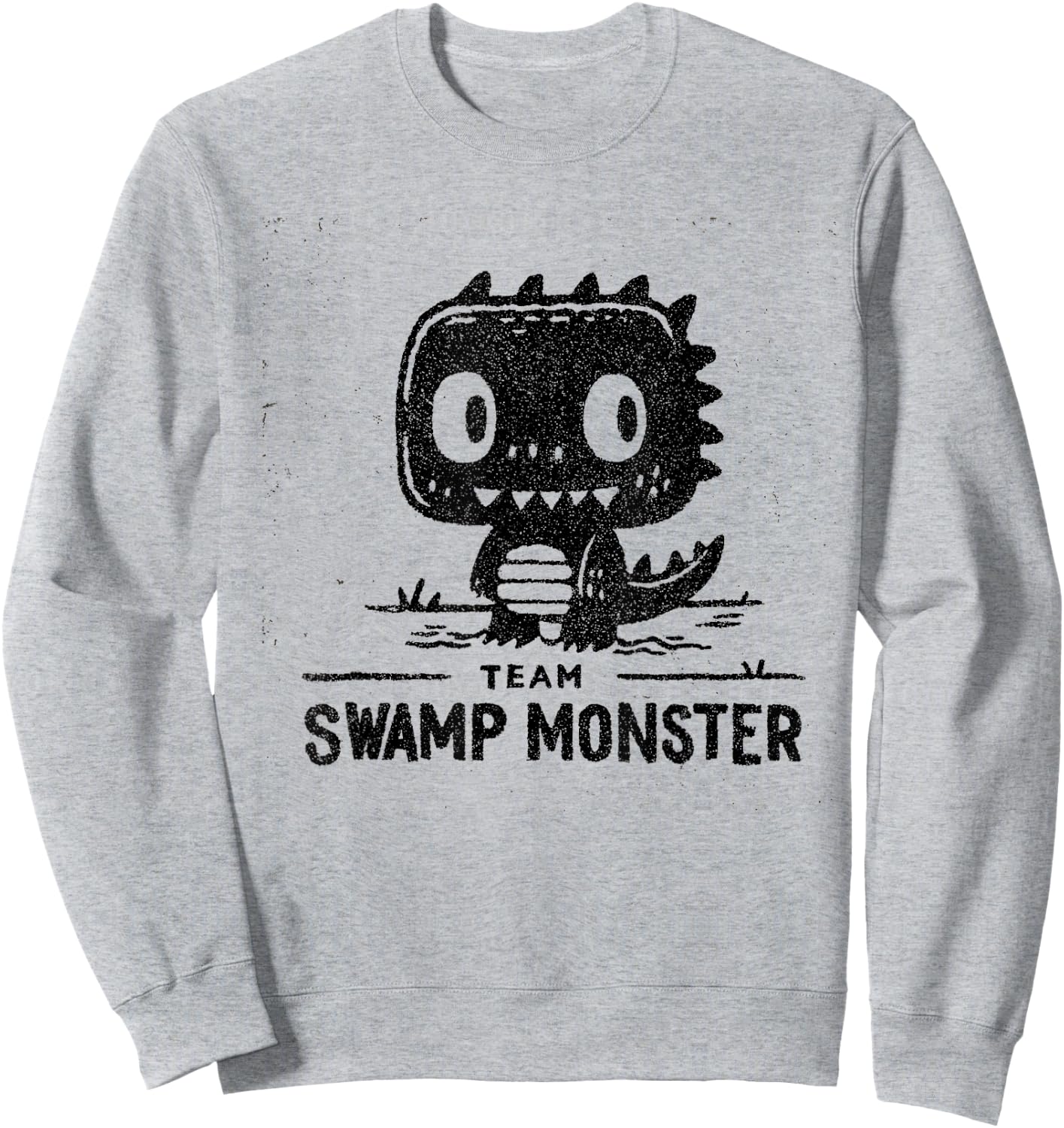 Cool Kids and Adults Swamp Monster Team Halloween Sweatshirt - Sweatshirt | Ash