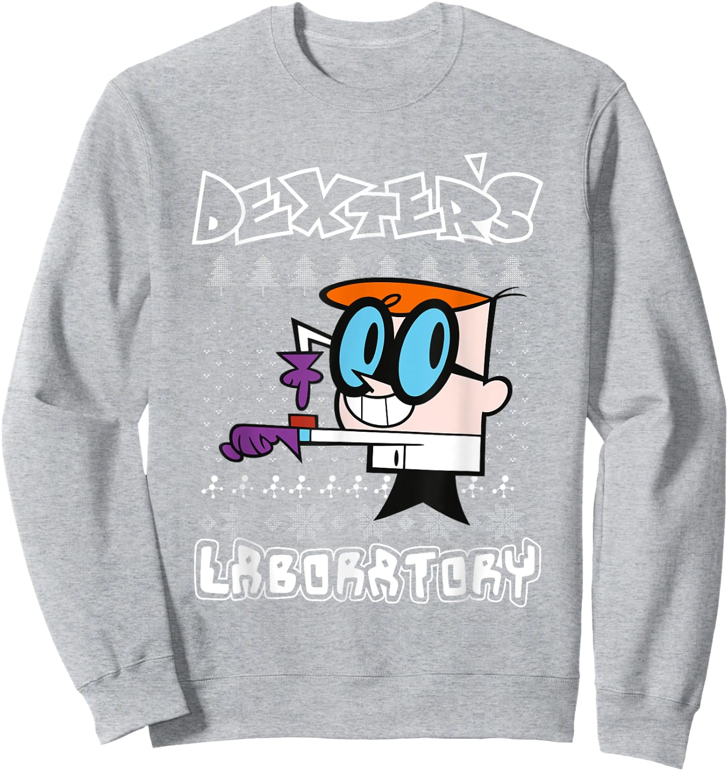 Weihnachten Dexter's Laboratory Knit Sweatshirt - Sweatshirt | Ash