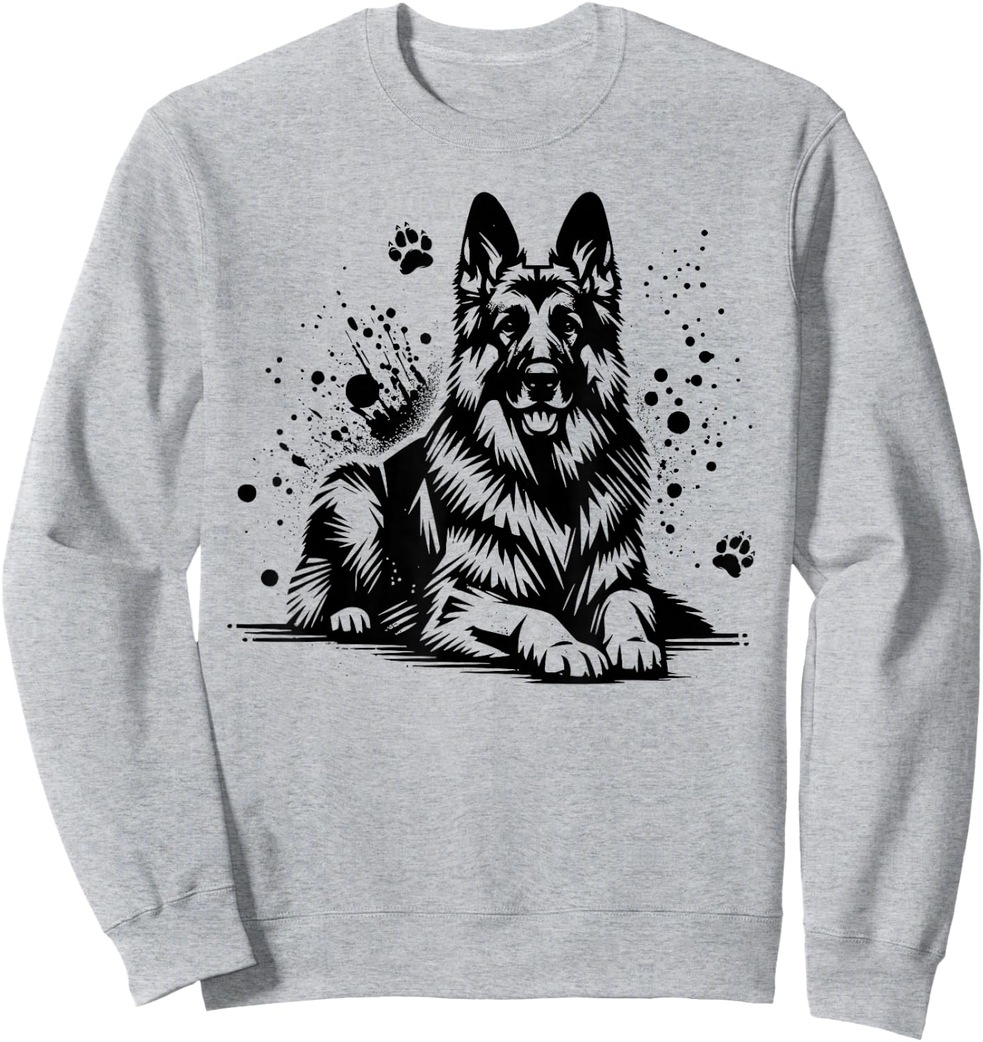 German Shepherd , grey, S Sweatshirt - Sweatshirt | Ash