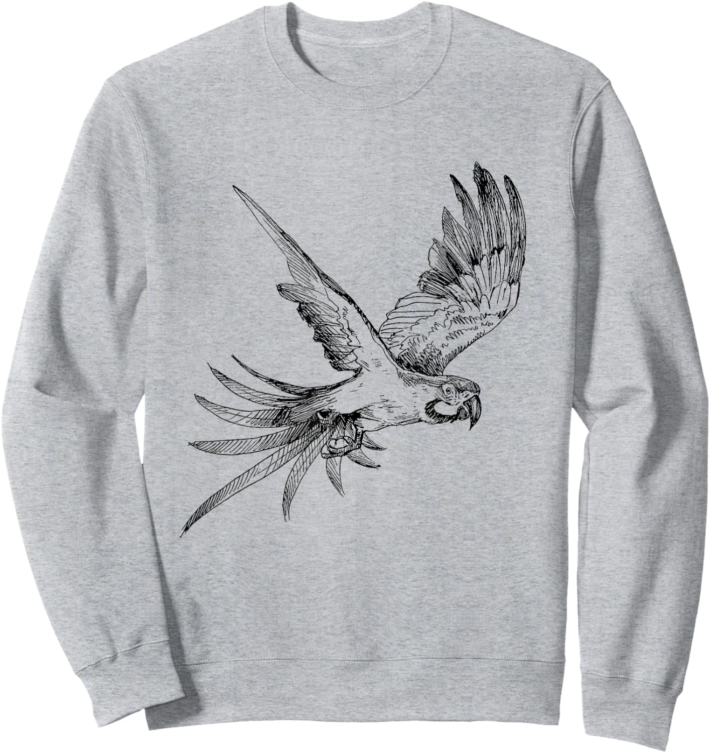Funny Parrot kids Shirt Parrot Lover and girls Sweatshirt - Sweatshirt | Ash