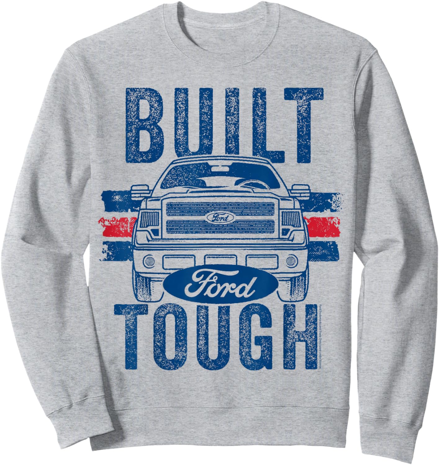Ford F-150 Truck Built Tough with Logo Sweatshirt - Sweatshirt | Ash