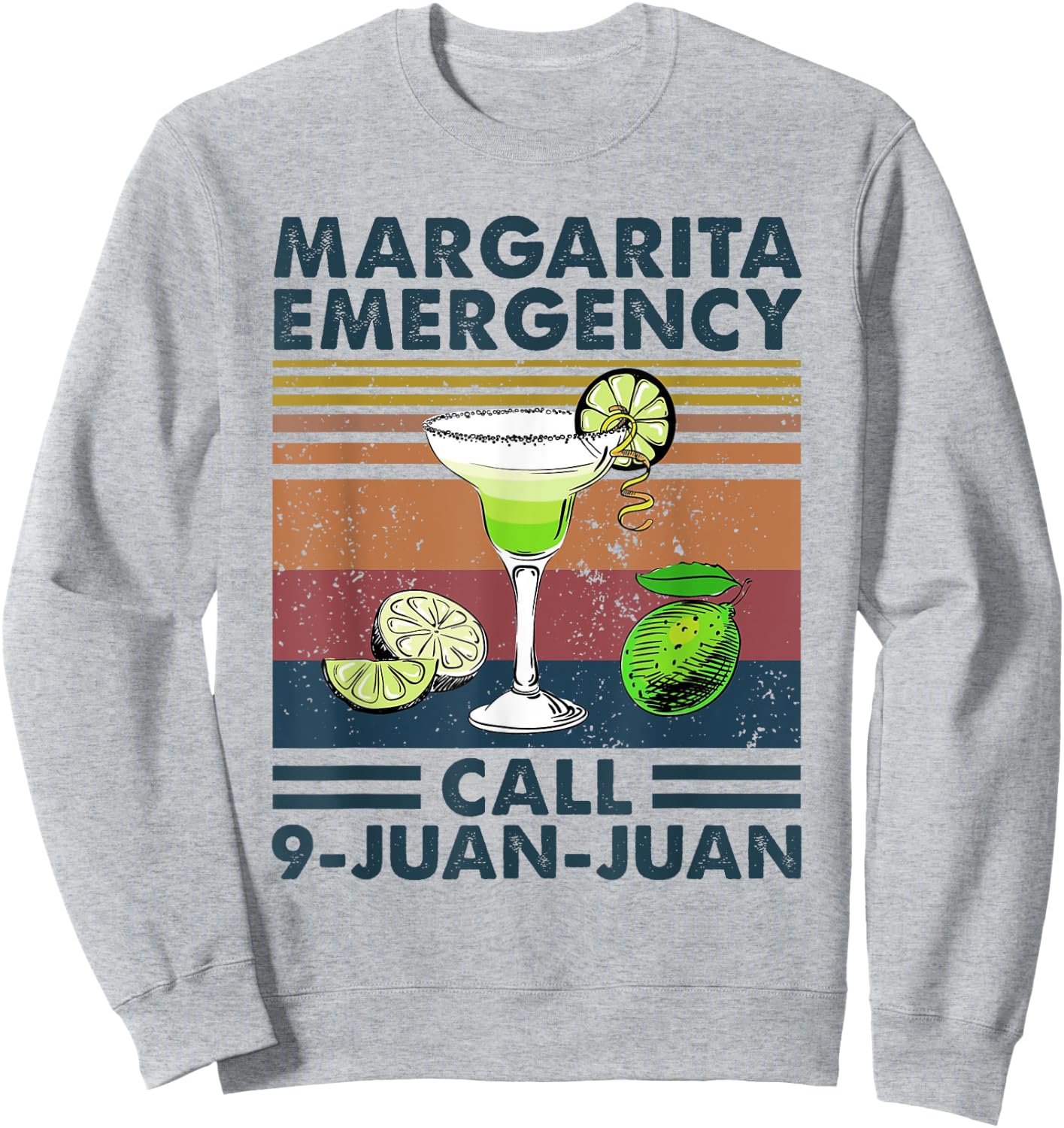 Margarita Emergency Calls 9 Juan Juan Sweatshirt - Sweatshirt | Ash
