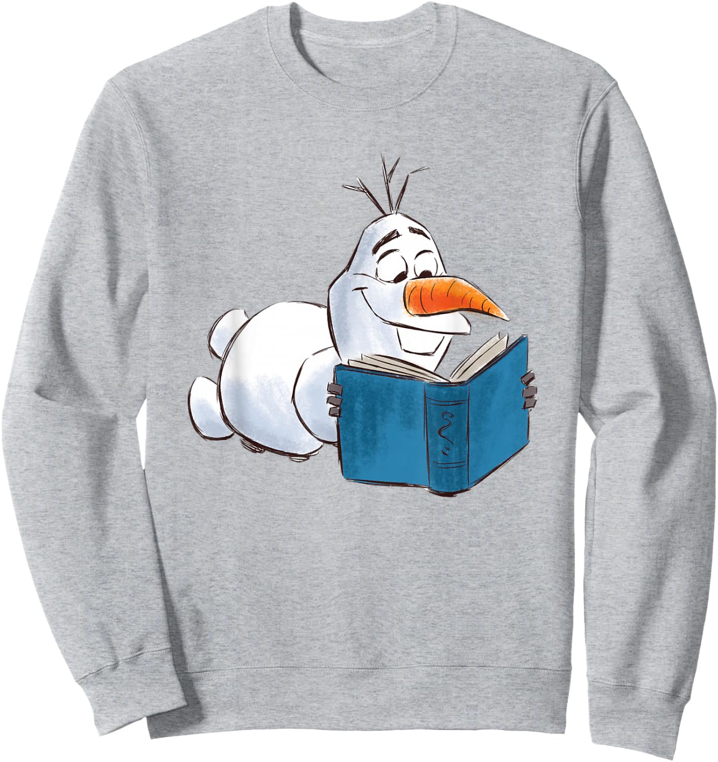 Frozen 2 Olaf Reading Sweatshirt - Sweatshirt | Ash