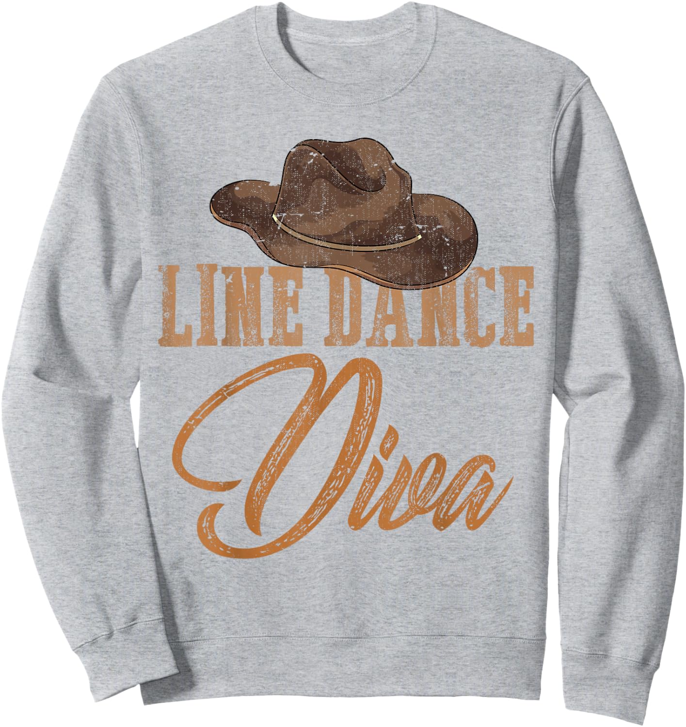 Country Western Line Dance Gifts Line Dance Diva Women Girls Line Dance Sweatshirt - Sweatshirt | Ash