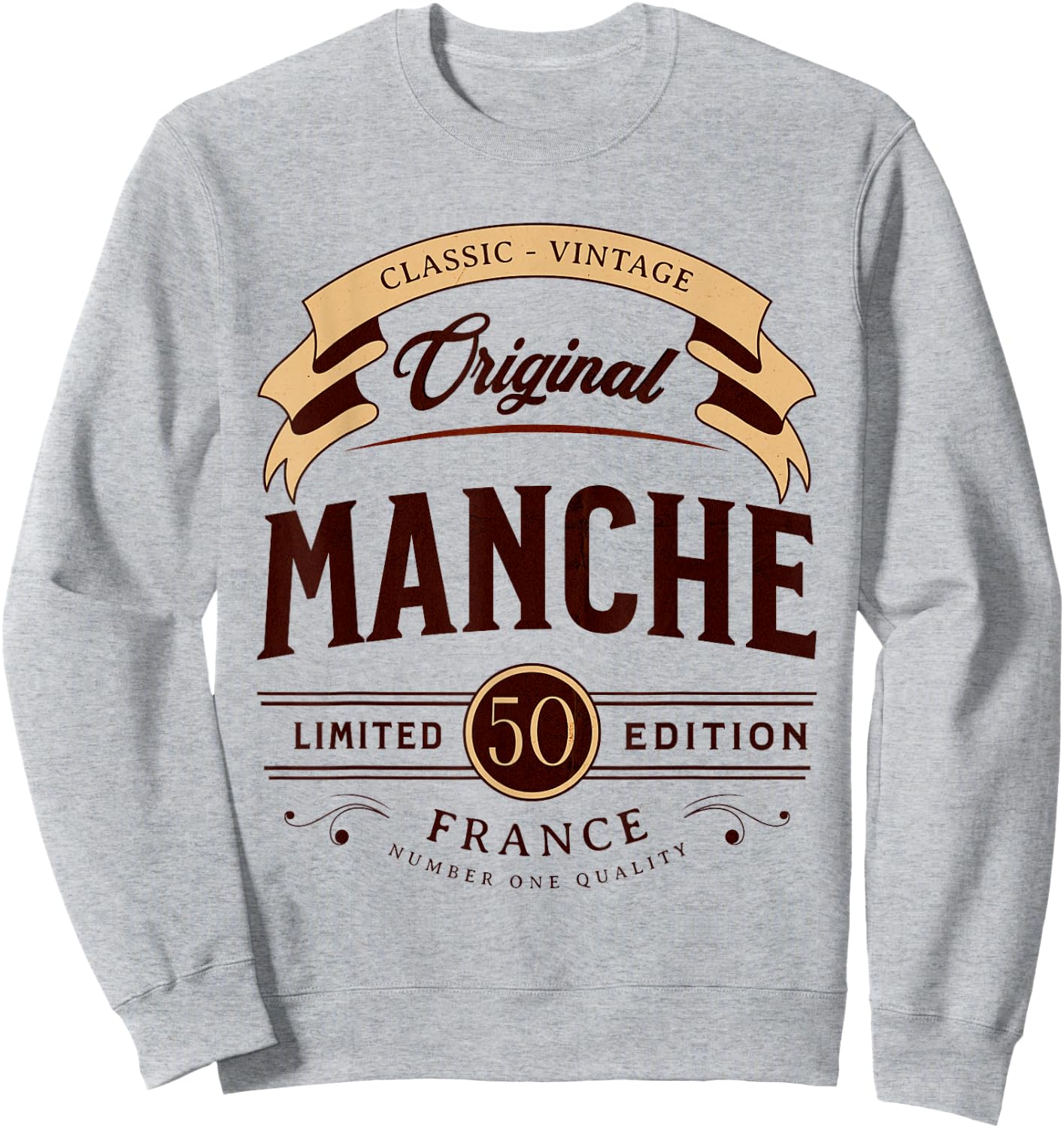 I Love France Sleeve Vintage French Department , Black, S Sweatshirt - Sweatshirt | Ash