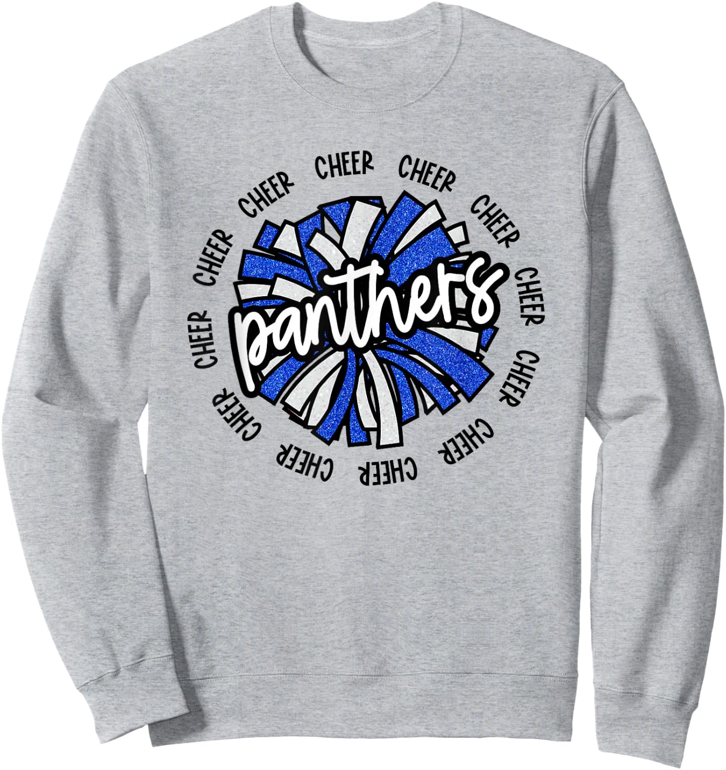 School Spirit Panthers Cheer Panther Pride Fan Team Items Sweatshirt - Sweatshirt | Ash