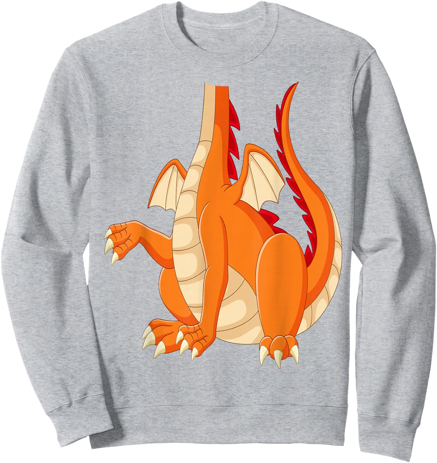 Dragon Shirt Adult Men Women Kids Orange Dragon Costume Sweatshirt - Sweatshirt | Ash