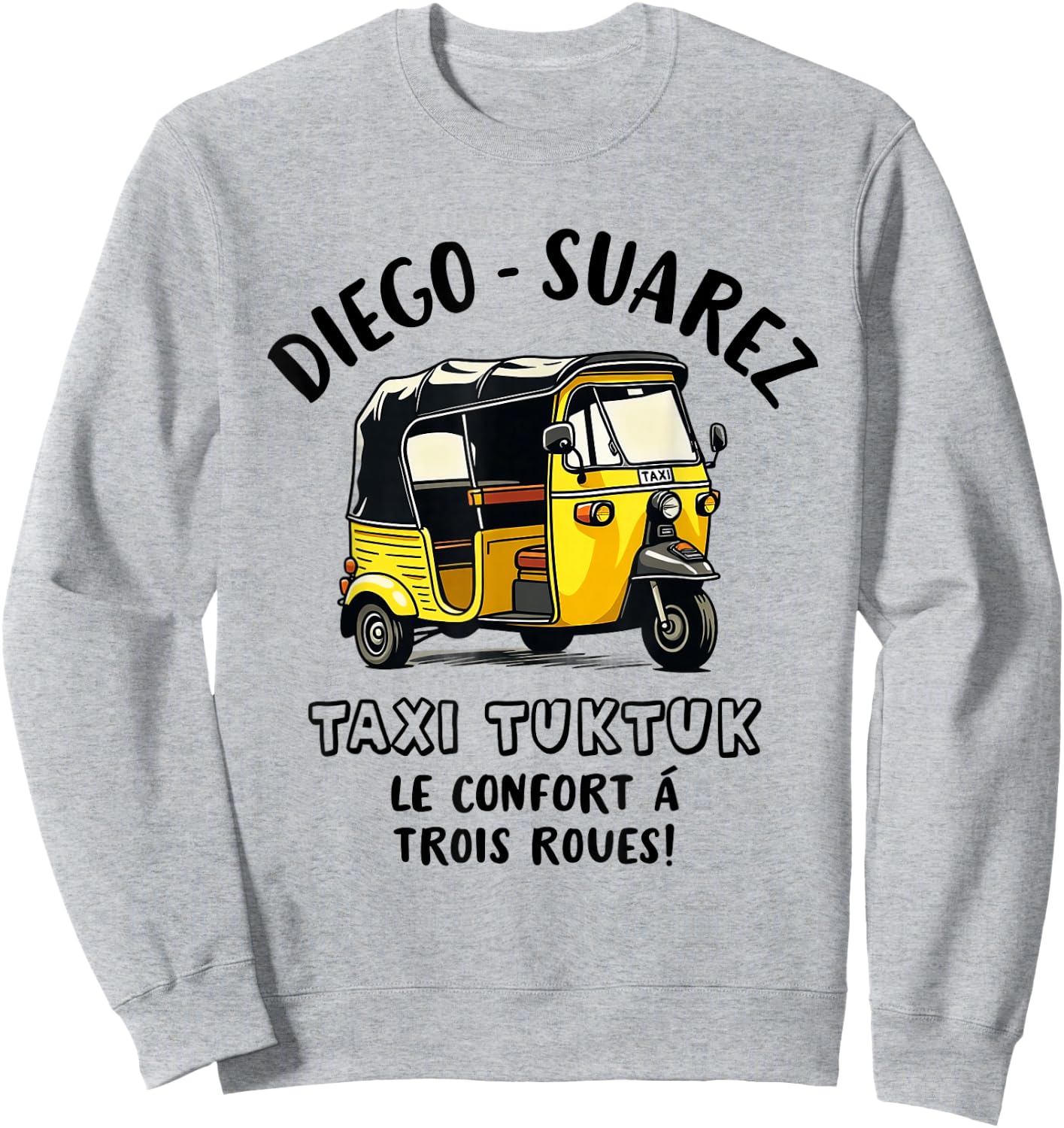 Taxi Driver TukTuk Travel Travellers Humor Fun , white, S Sweatshirt - Sweatshirt | Ash