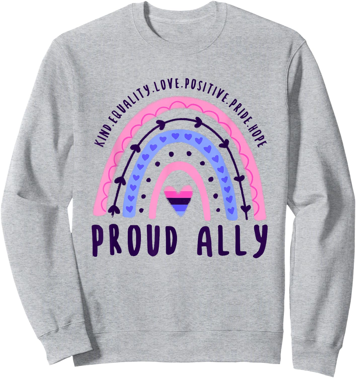 Omnisexual Pride Proud Ally Omnisexual Sweatshirt - Sweatshirt | Ash