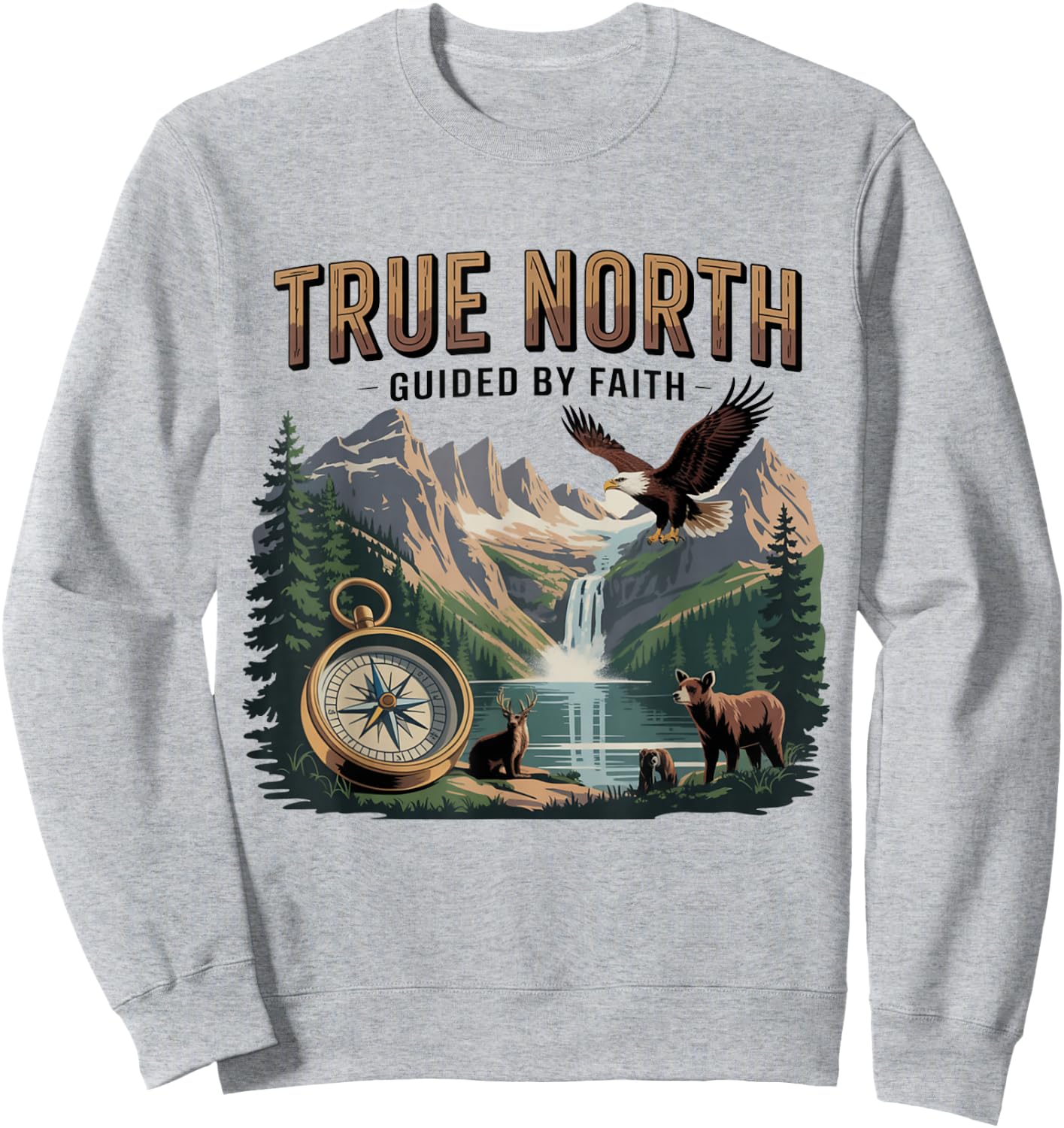 True-North VBS Guided by Faith Adventure Design Sweatshirt - Sweatshirt | Ash
