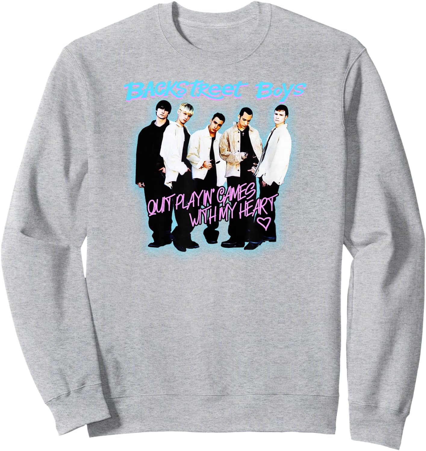 Backstreet Boys – Quit Playing Games Watercolor Sweatshirt - Sweatshirt | Ash