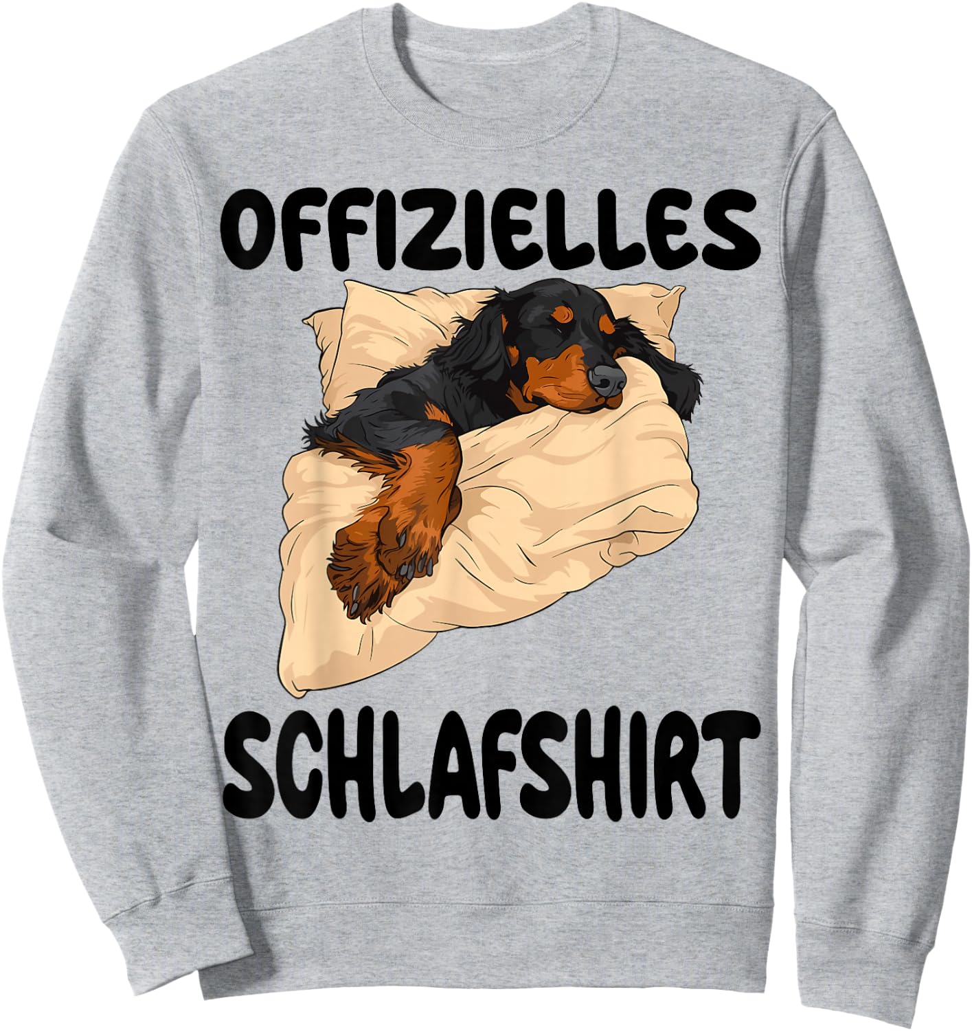 Gordon Setter Hund Offizielles Schlafshirt Nachthemd Sweatshirt - Sweatshirt | Ash