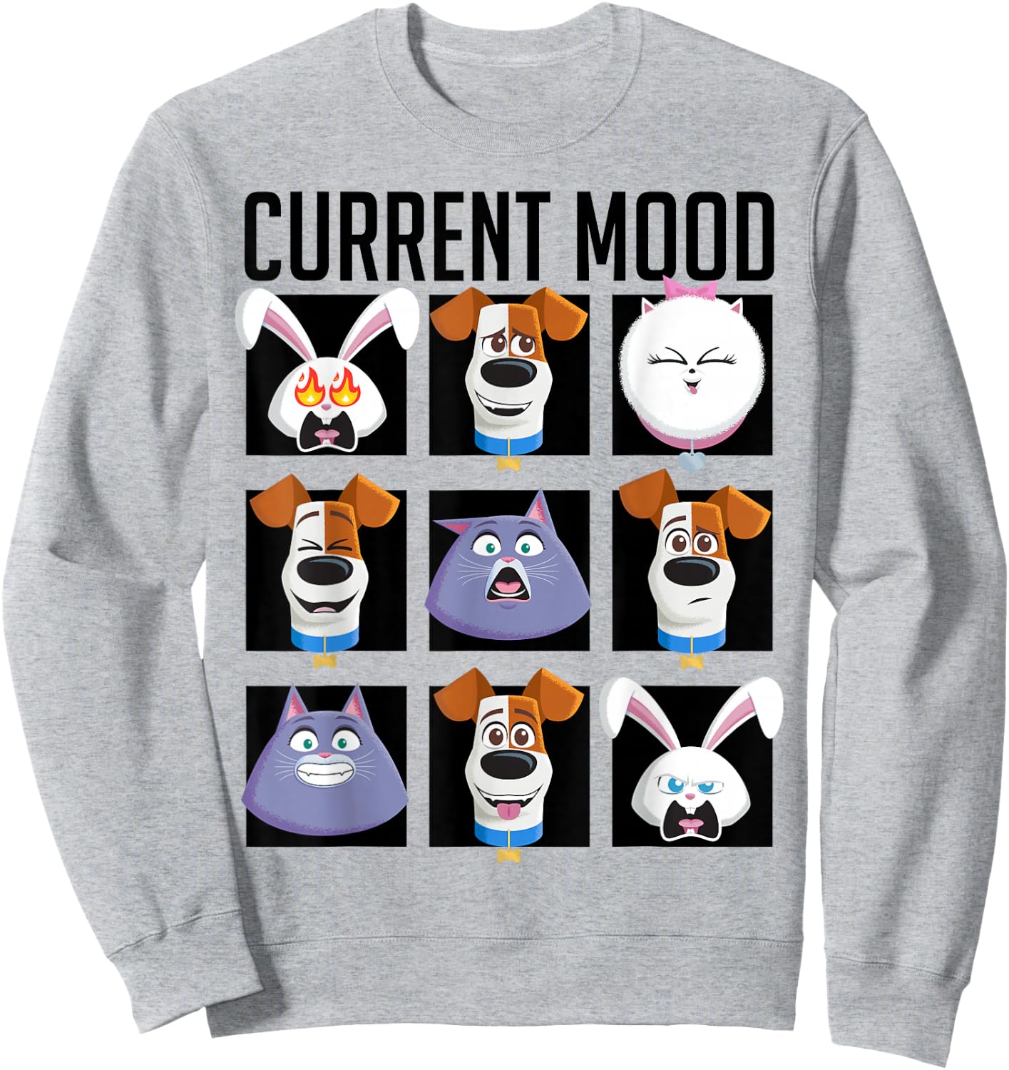 Secret Life of Pets 2 - Current Mood Sweatshirt - Sweatshirt | Ash