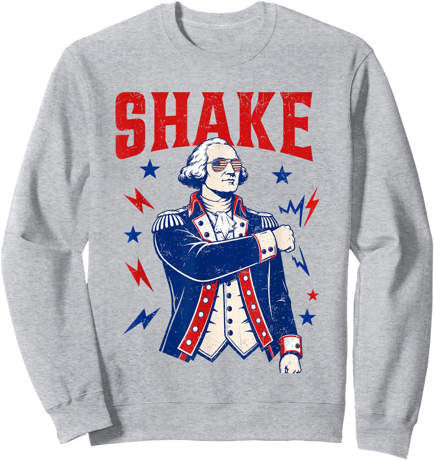 Funny Shake and Bake 4th of July Couple Matching Men Women Sweatshirt - Sweatshirt | Ash