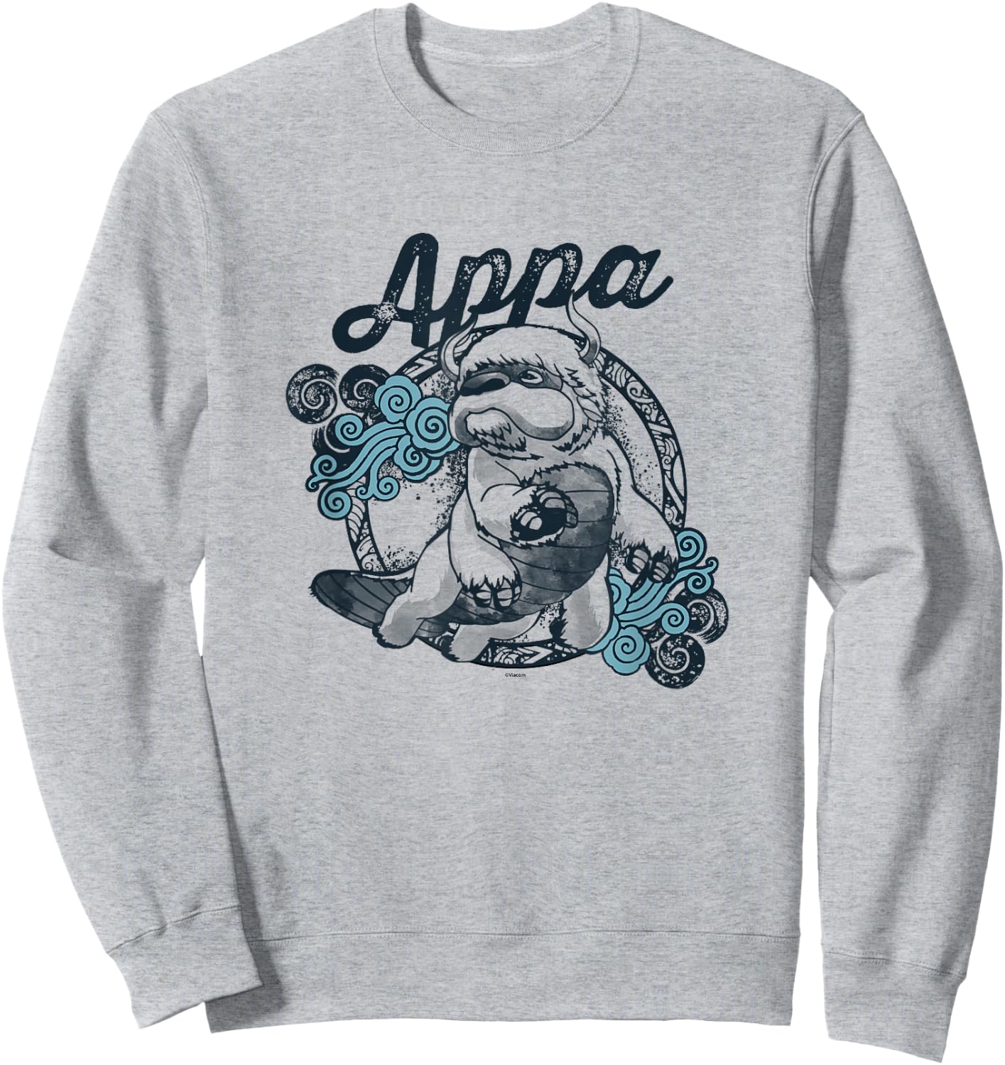 Avatar: The Last Airbender Appa Majestic Sky Bison Vintage Sweatshirt - Sweatshirt | Ash