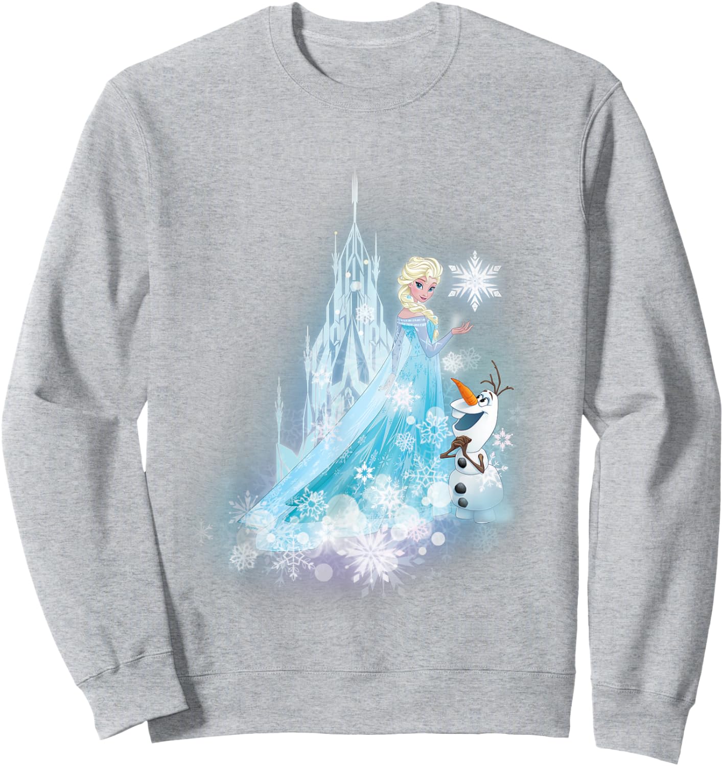 Frozen Elsa And Olaf Winter Magic Sweatshirt - Sweatshirt | Ash