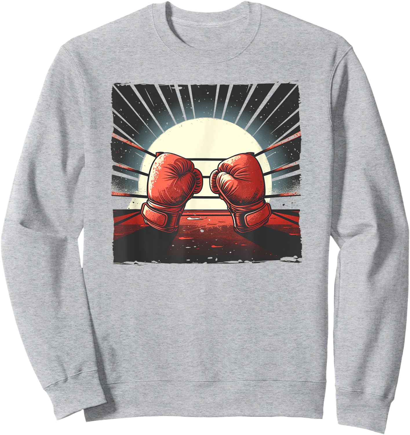 Boxhandschuhe im Boxring, Boxer Sweatshirt - Sweatshirt | Ash