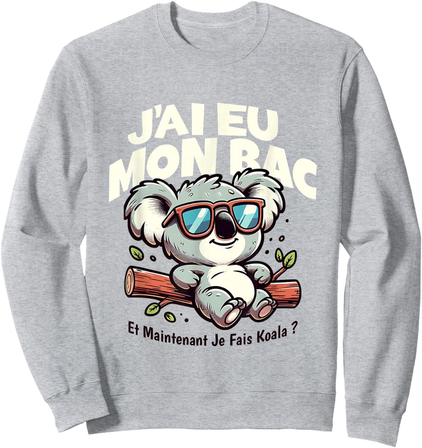 BAC 2025 Bachelor Congratulations Koala Humor Success Exam Sweatshirt - Sweatshirt | Ash