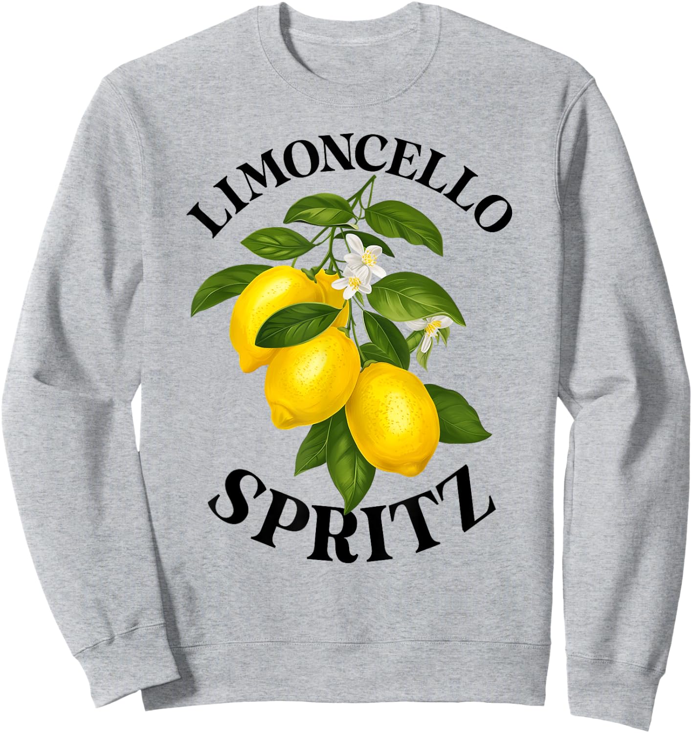 LIMONCELLO SPRITZ X Lemons Liqueur Lemon Liqueur Lemon Fun , White Sweatshirt - Sweatshirt | Ash