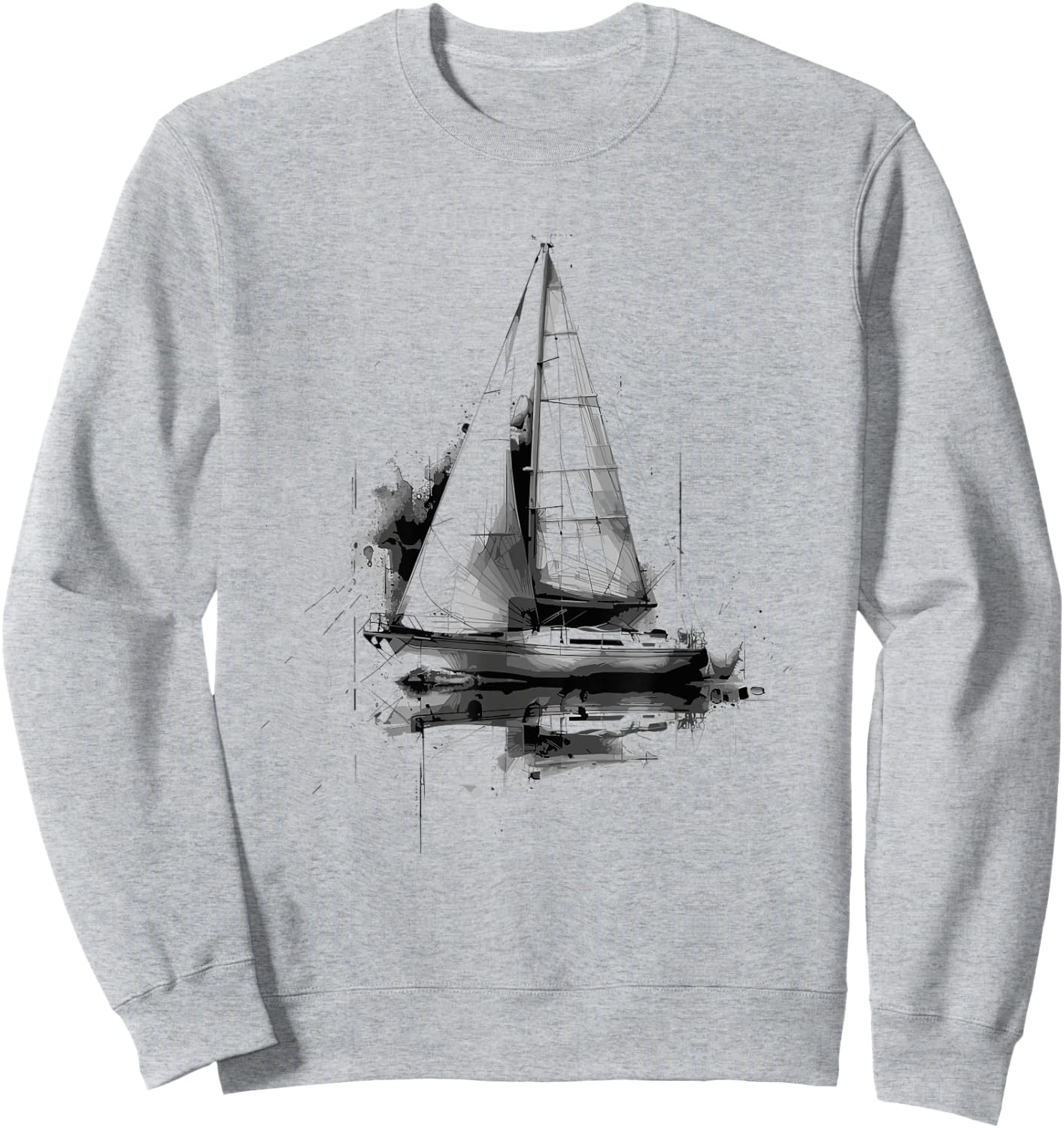 Sailboat Sailing Sailing Race Sweatshirt - Sweatshirt | Ash