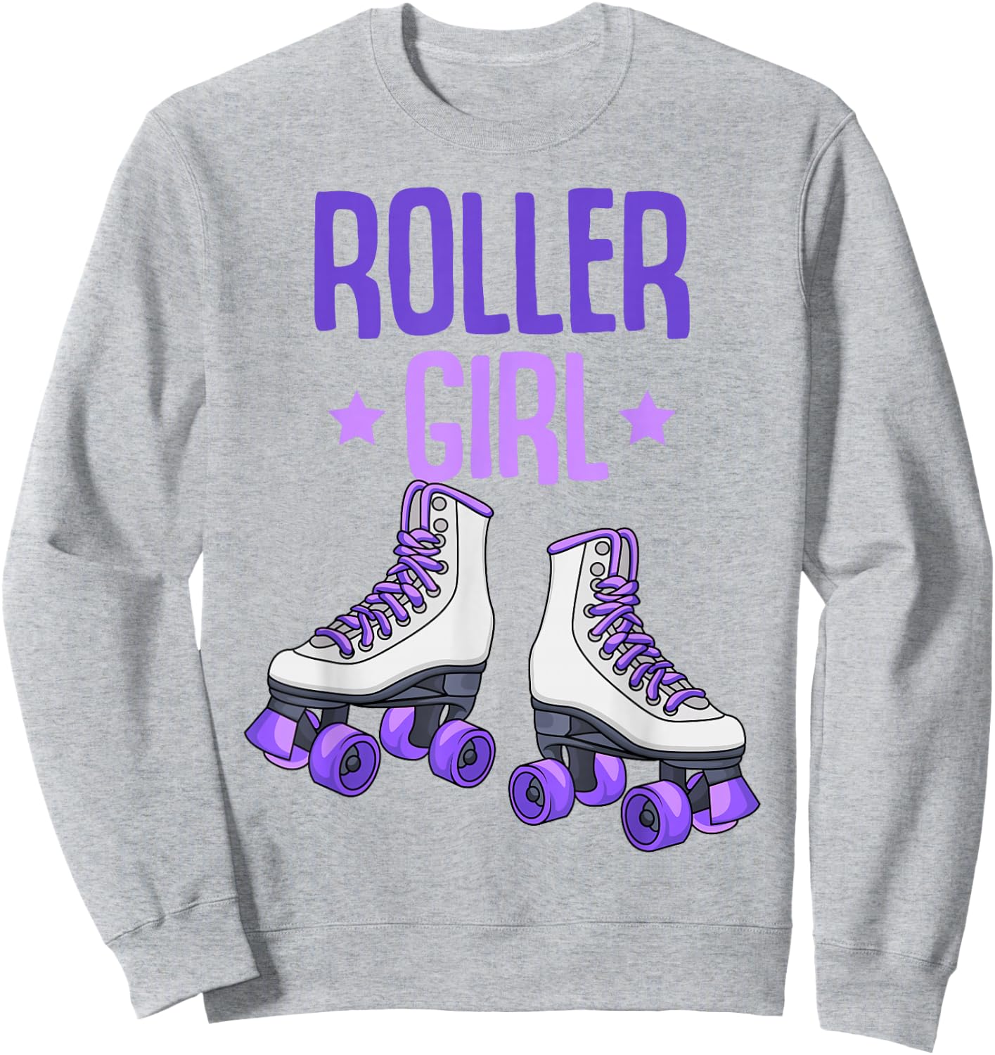 Roller Girl Roller Skates Skating Funny Girls Sweatshirt - Sweatshirt | Ash