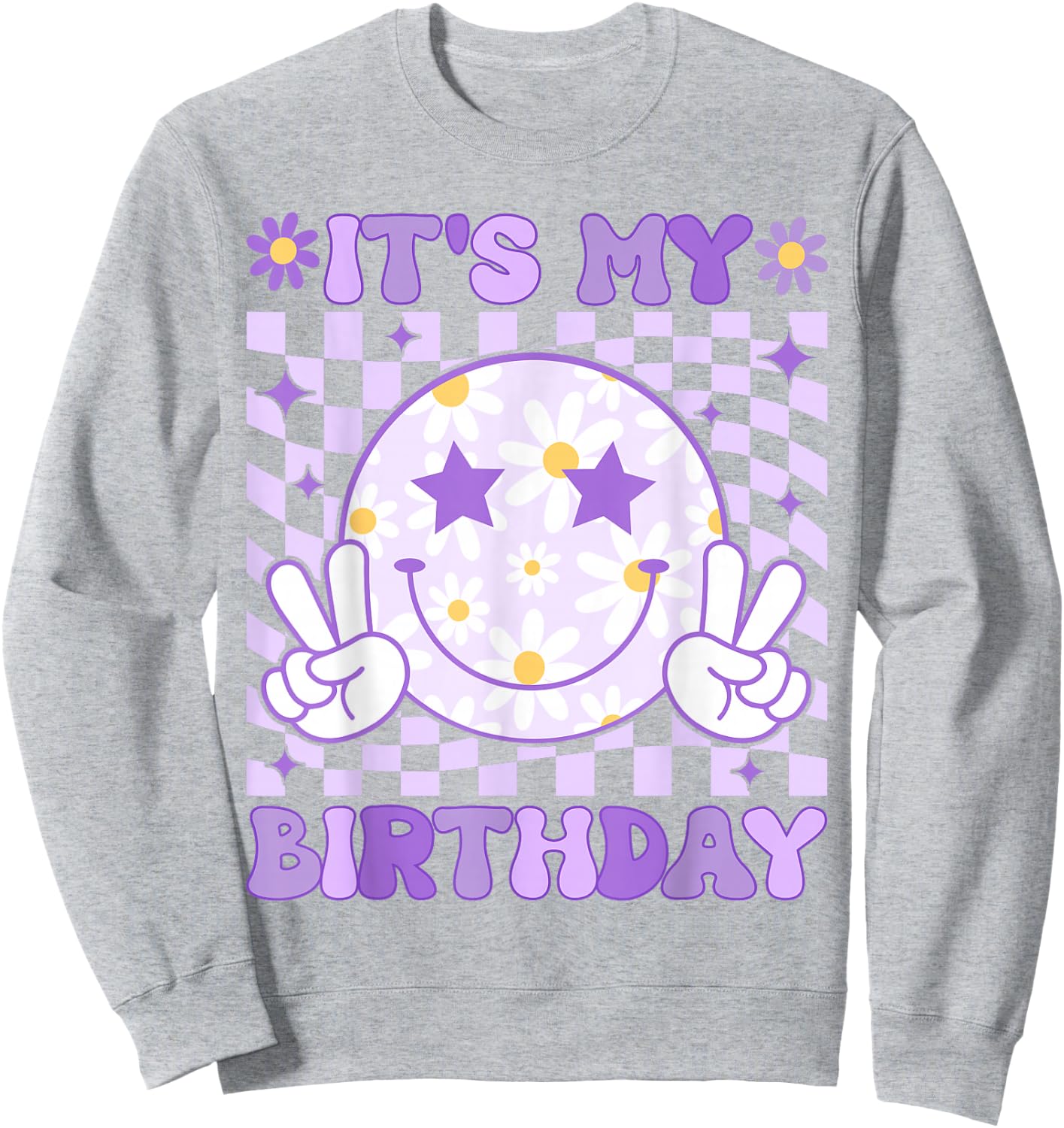 It's My Birthday Women Teens Girls Kid Birthday Party Bday Sweatshirt - Sweatshirt | Ash