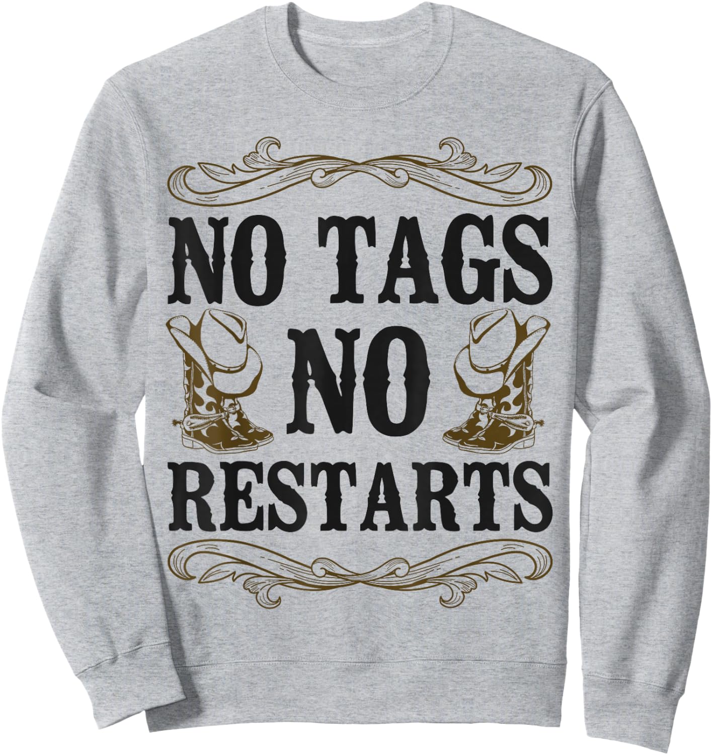 Line Dancing Dance Teacher No Tags No Restarts , White Sweatshirt - Sweatshirt | Ash