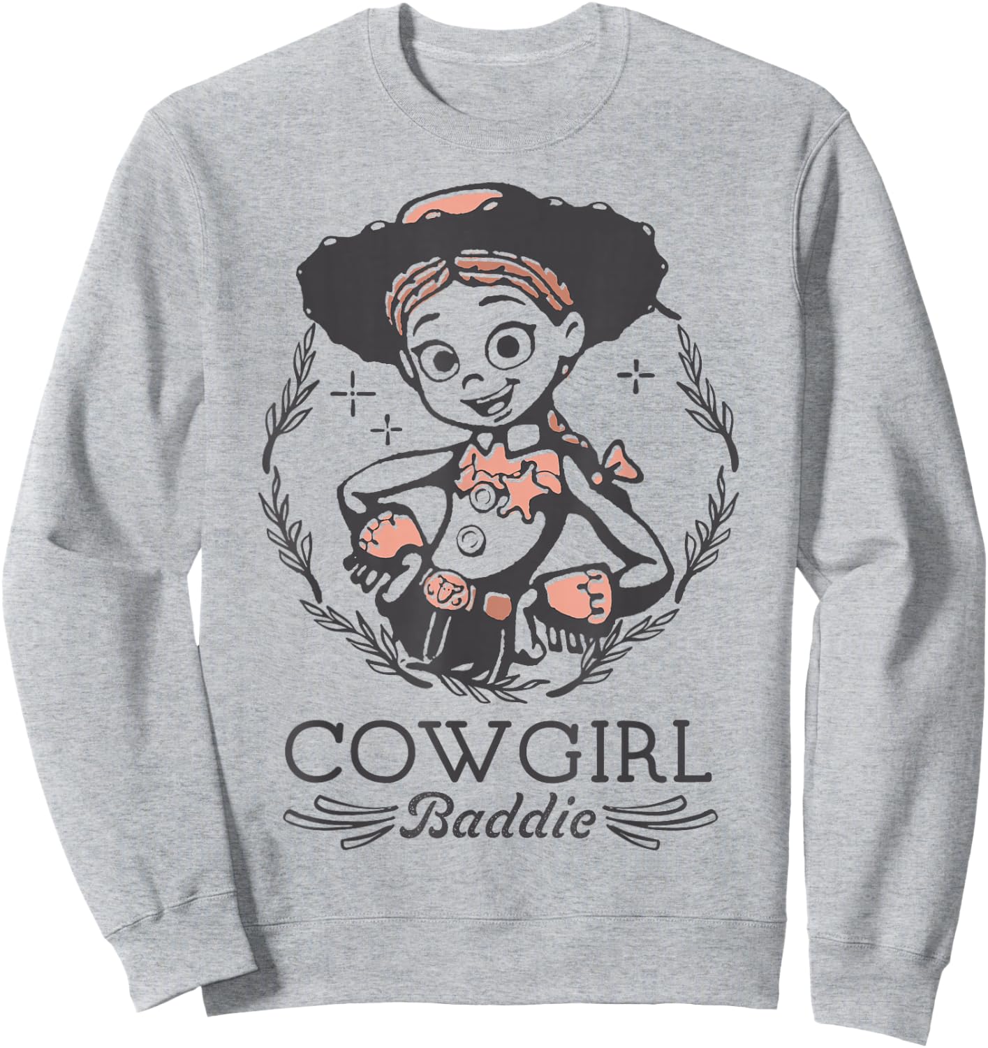 Disney Pixar Toy Story 5 Cowgirl Baddie Jessie Vintage Sweatshirt - Sweatshirt | Ash