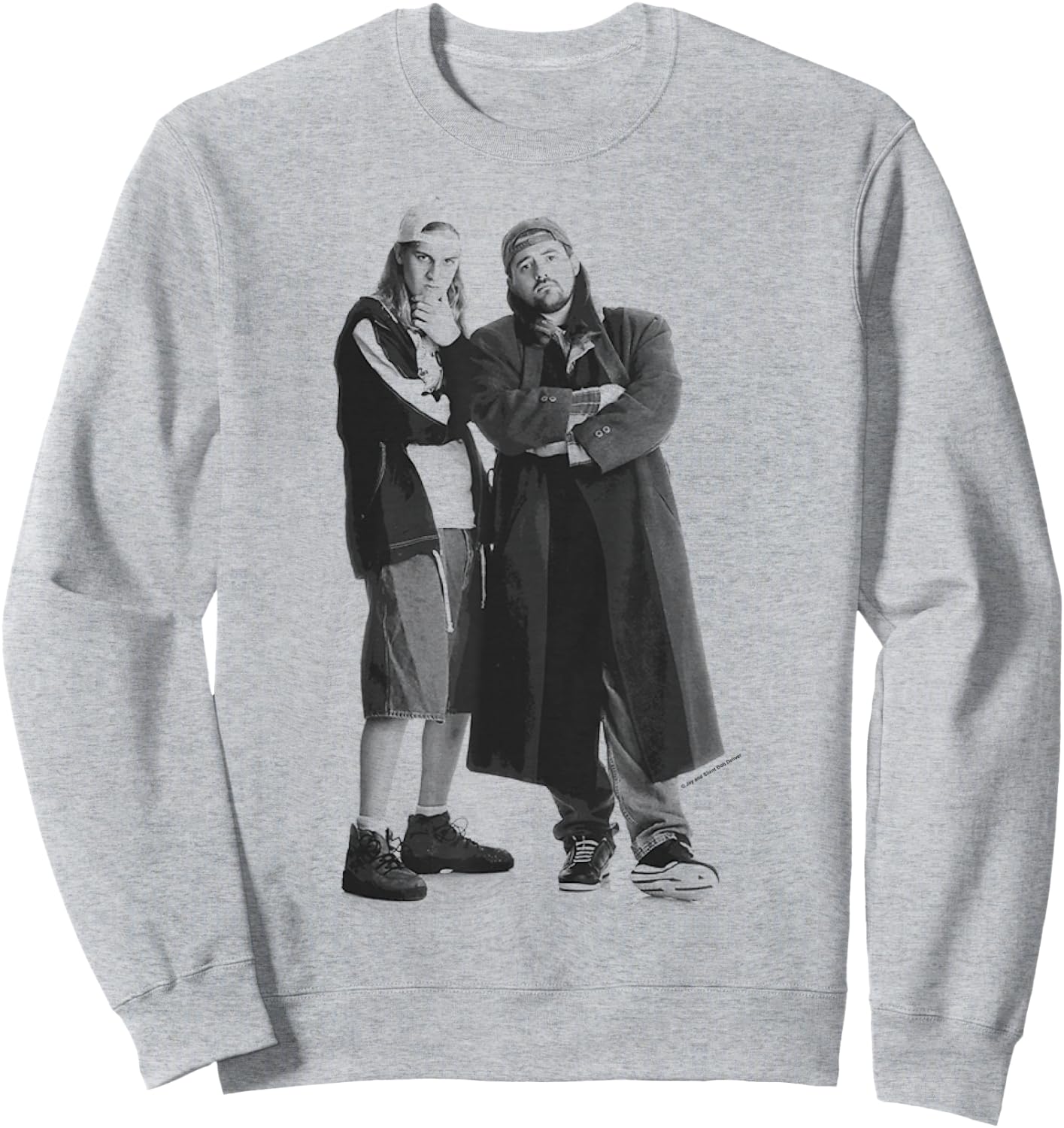 Jay & Silent Bob Black & White Standing Portrait Sweatshirt - Sweatshirt | Ash