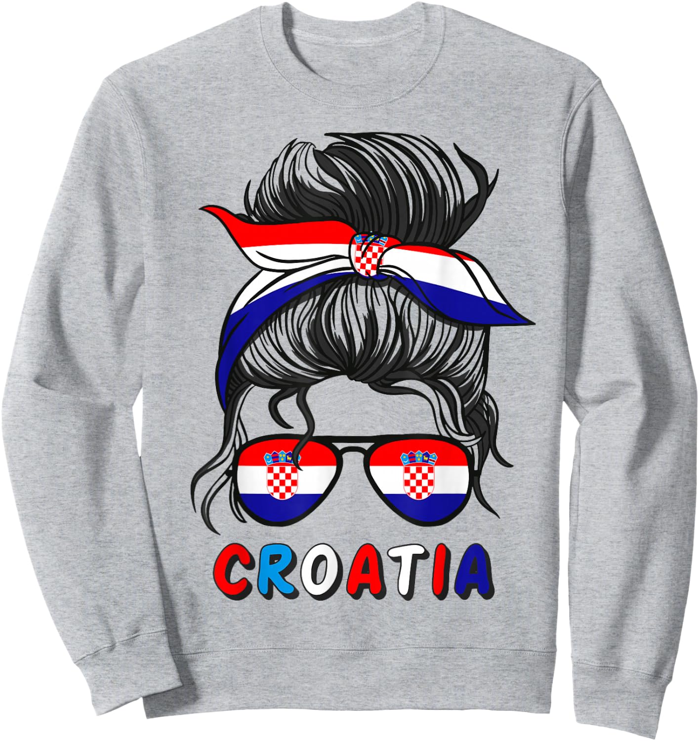 Hrvatska Kroatien Flagge Mädchen Kroatische Mädchen Kinder Sweatshirt - Sweatshirt | Ash