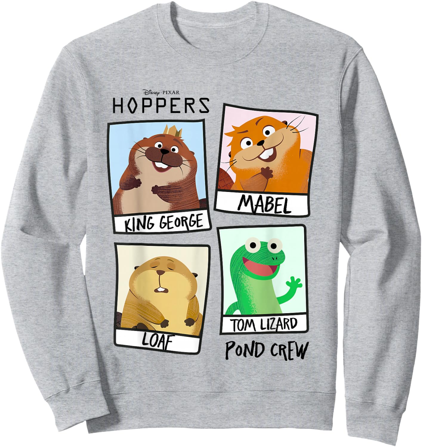 Disney Hoppers Pond Crew Photos Sweatshirt - Sweatshirt | Ash