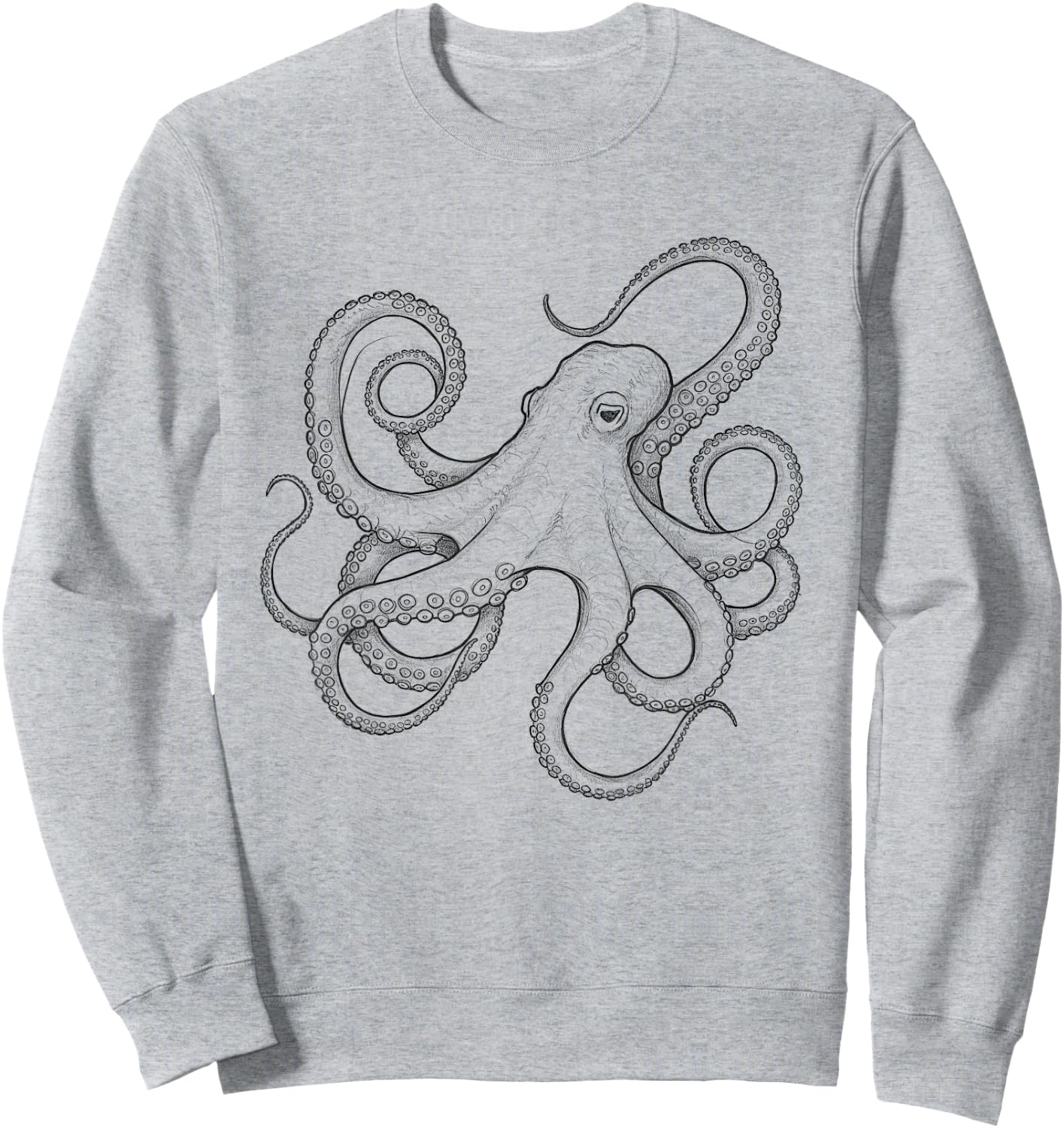 Octopus Sketch Design Idea Sweatshirt - Sweatshirt | Ash