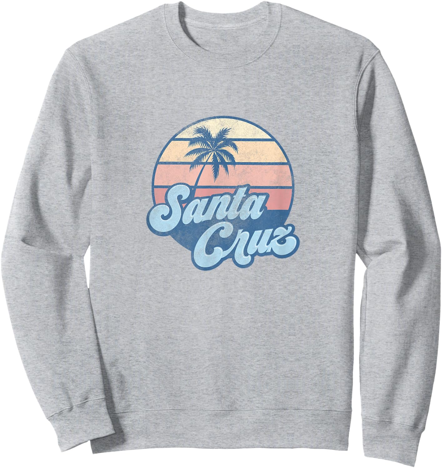 Santa Cruz California CA T Shirt Vintage 70s Surfer Sweatshirt - Sweatshirt | Ash
