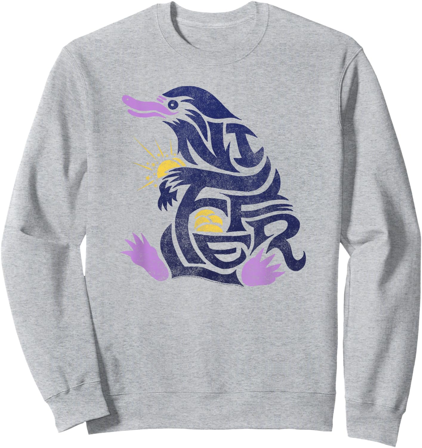 Fantastic Beasts and Where to Find Them Geometric Niffler Sweatshirt - Sweatshirt | Ash