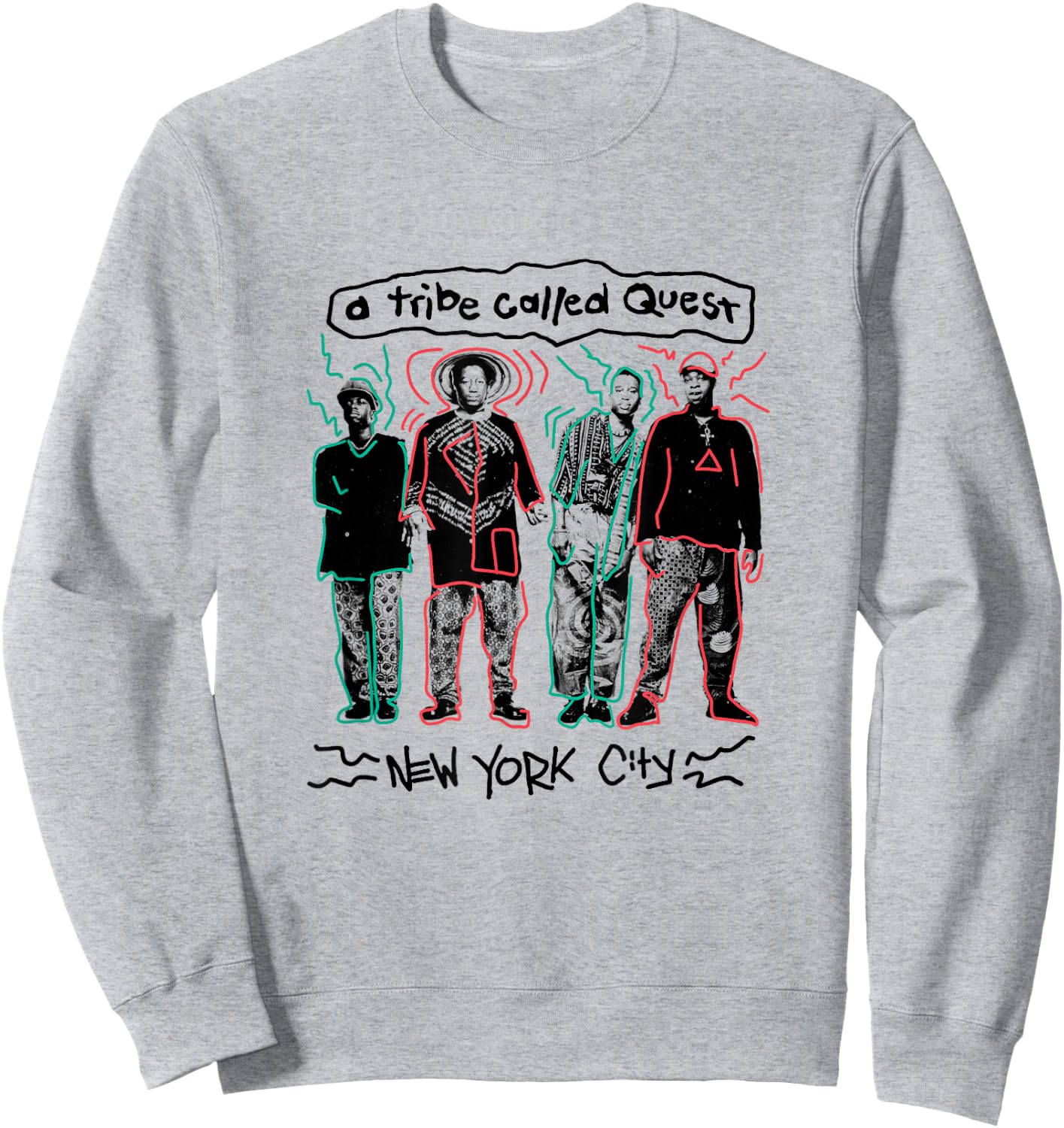 A Tribe Called Quest NYC Doodle Sweatshirt - Sweatshirt | Ash