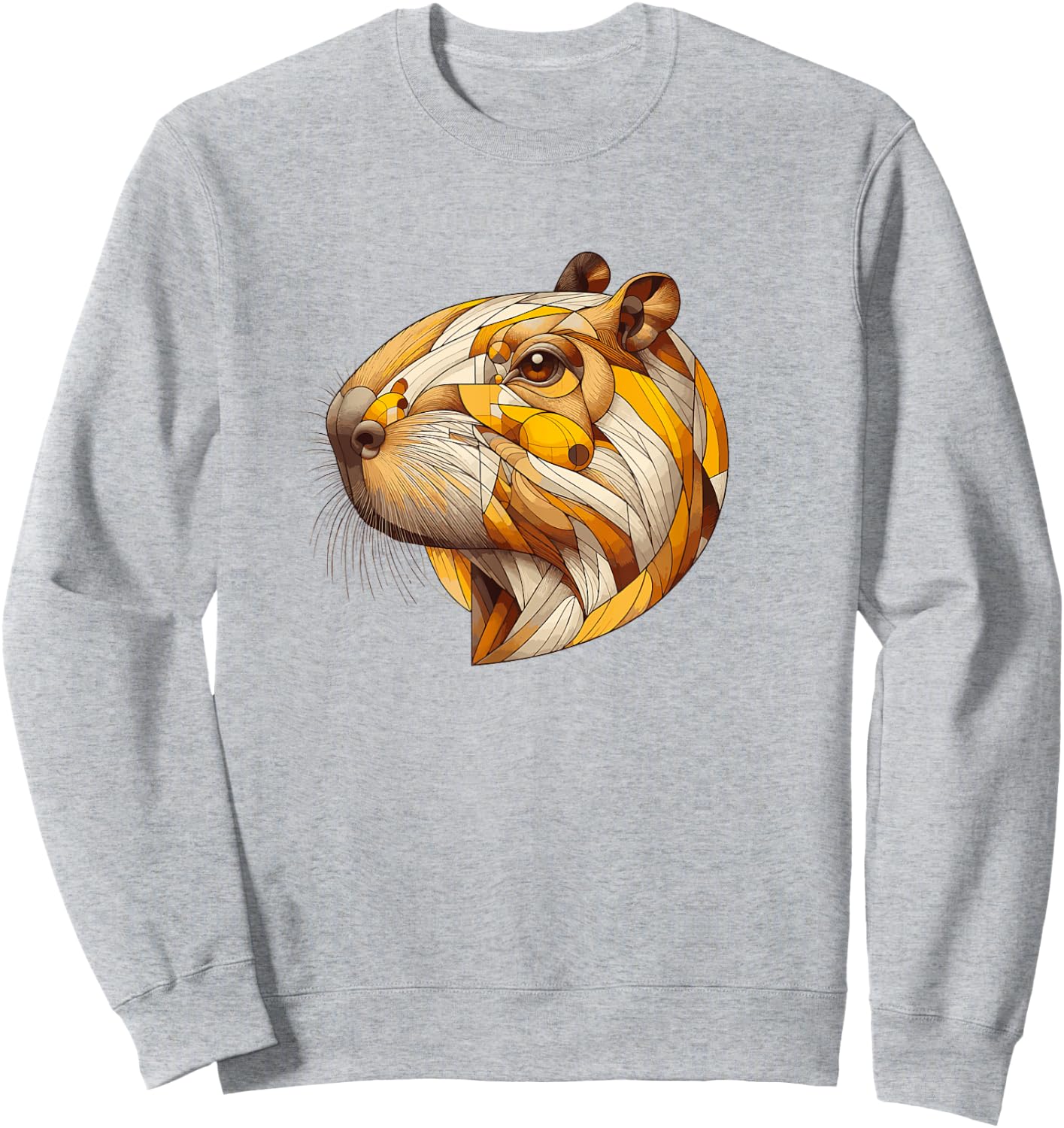 Kawaii Capybara Capybara Artistic Unique Animal Lover , white, S Sweatshirt - Sweatshirt | Ash