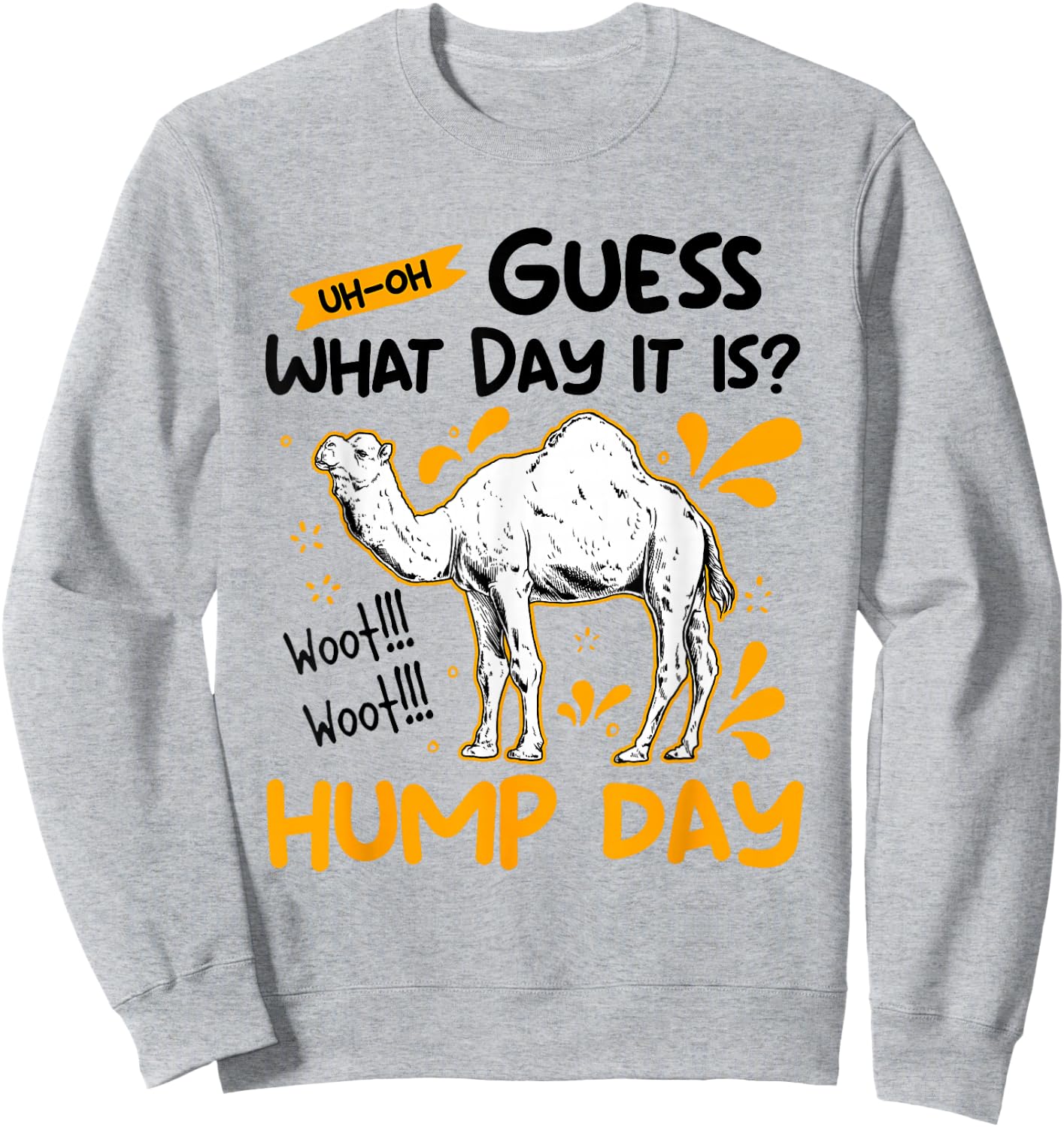 Guess What Day It Is Camel Hump Day Animal Camel Lover Sweatshirt - Sweatshirt | Ash