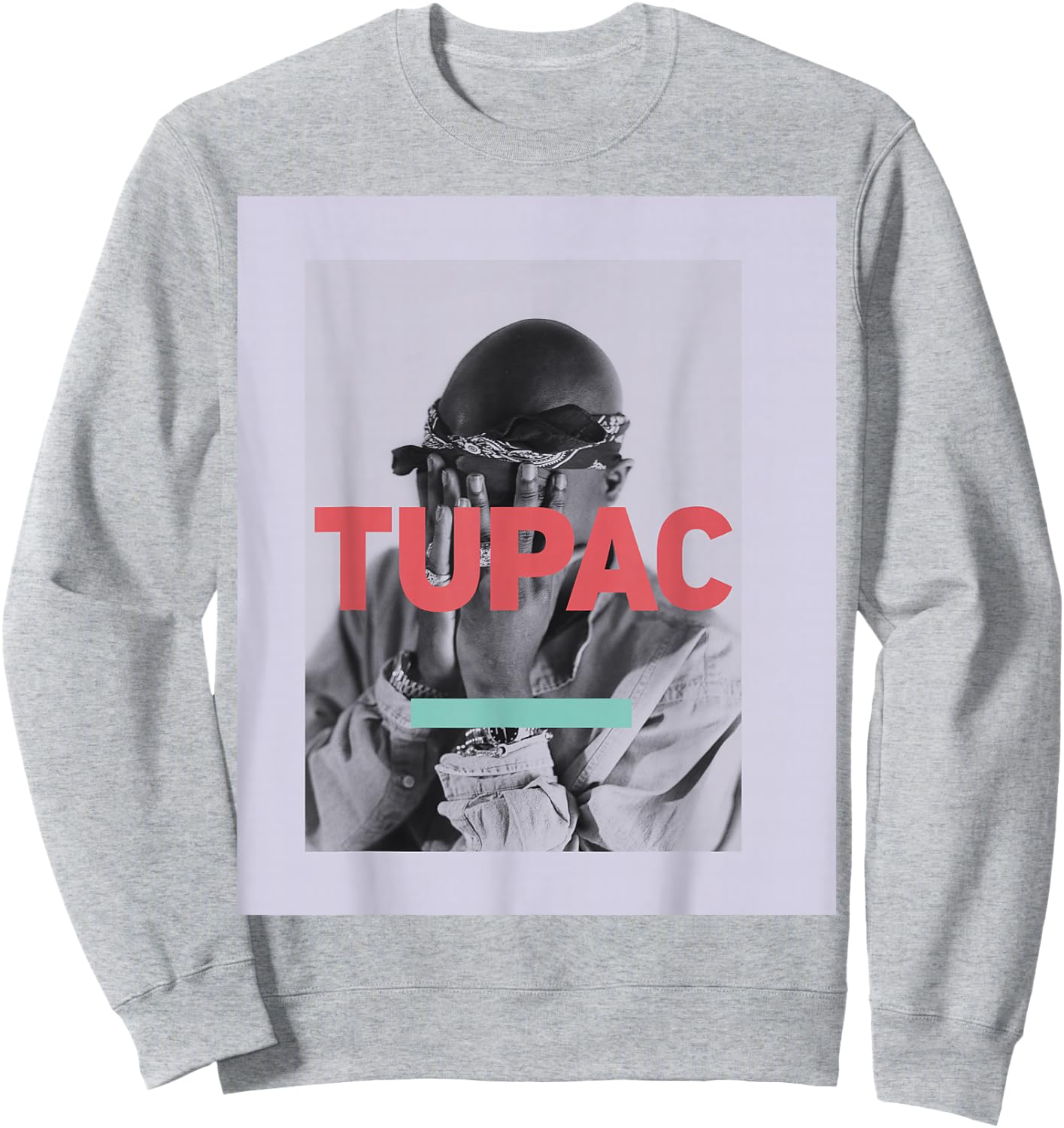 Official Tupac Photo Sweatshirt - Sweatshirt | Ash