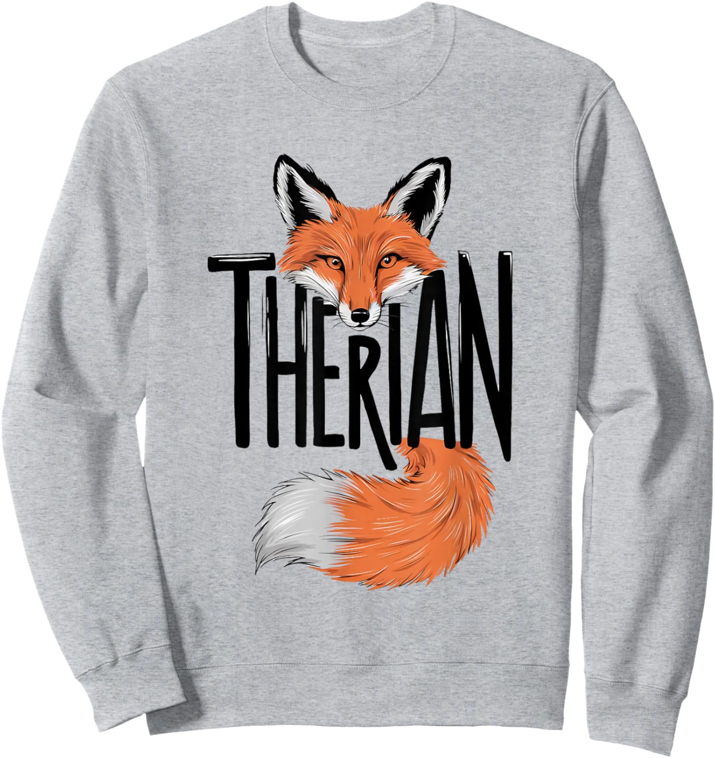 Mask Therian Fox , white, S Sweatshirt - Sweatshirt | Ash