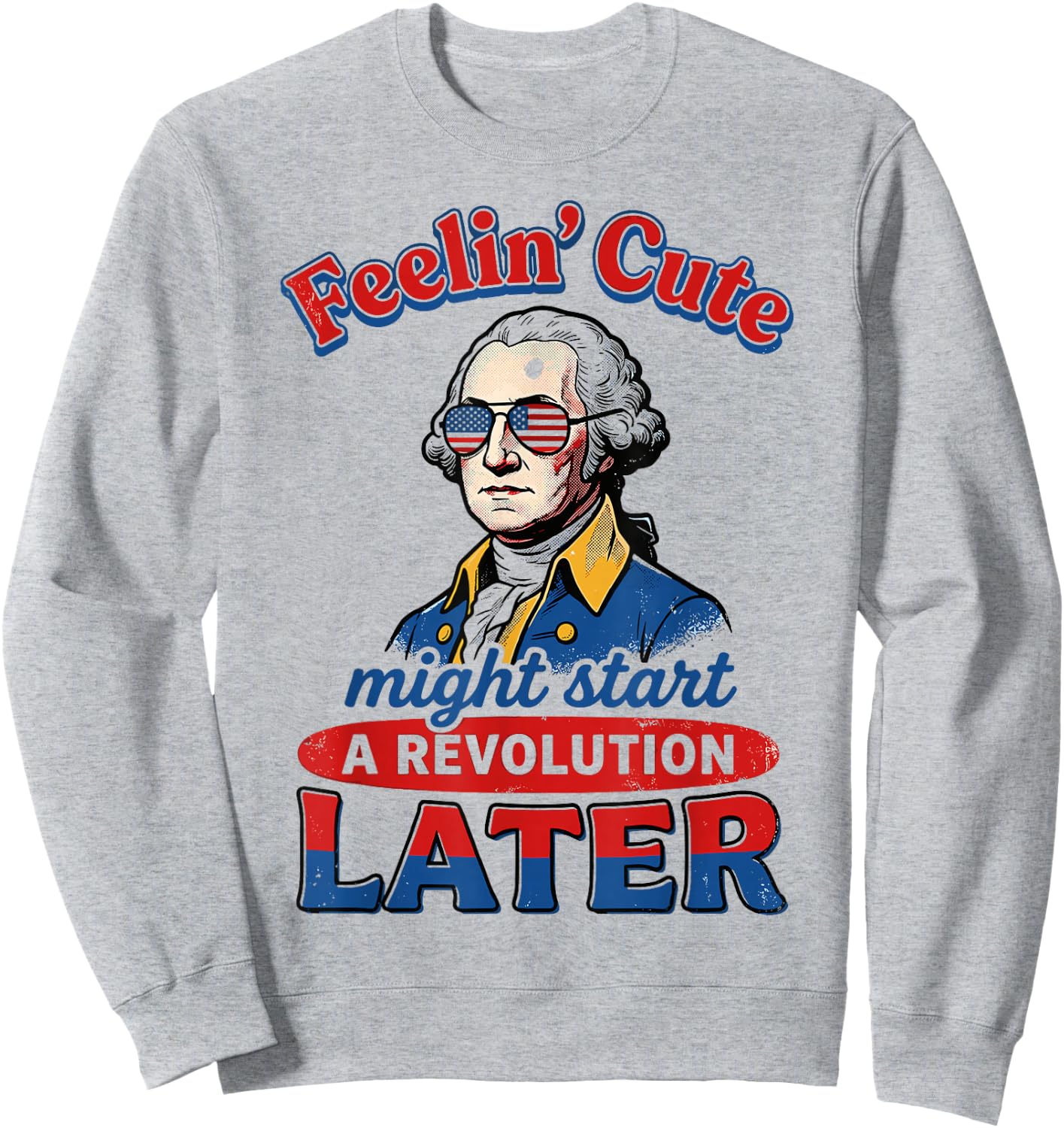 Retro 4th July Sweatshirt - Sweatshirt | Ash