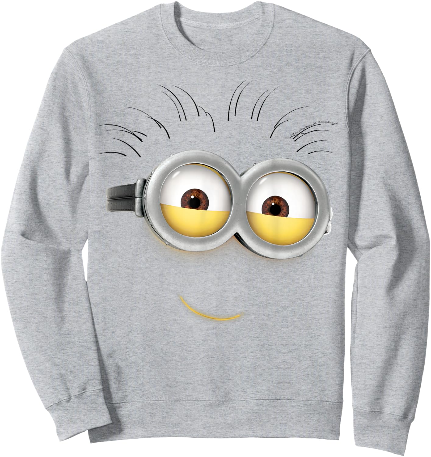 Despicable Me Minions Phil Smile Eyes , Yellow, S Sweatshirt - Sweatshirt | Ash