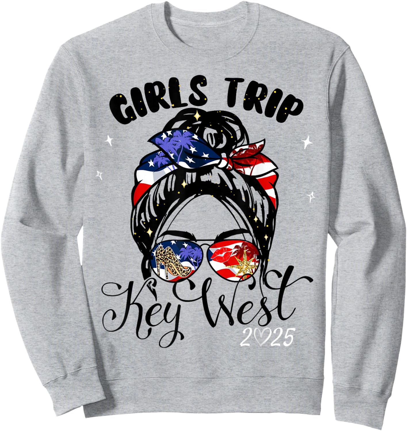 Girls Trip Key West 2025 Weekend Birthday Squad Sweatshirt - Sweatshirt | Ash