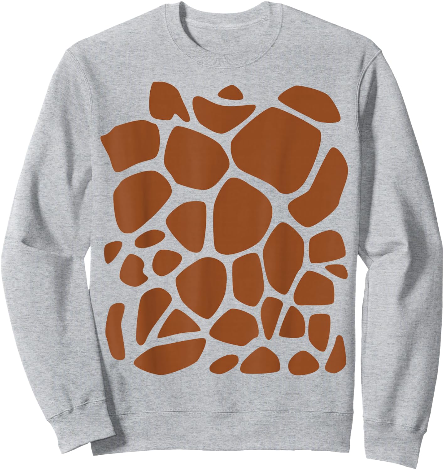 Giraffe Print Easy DIY Halloween Costume Shirt Sweatshirt - Sweatshirt | Ash